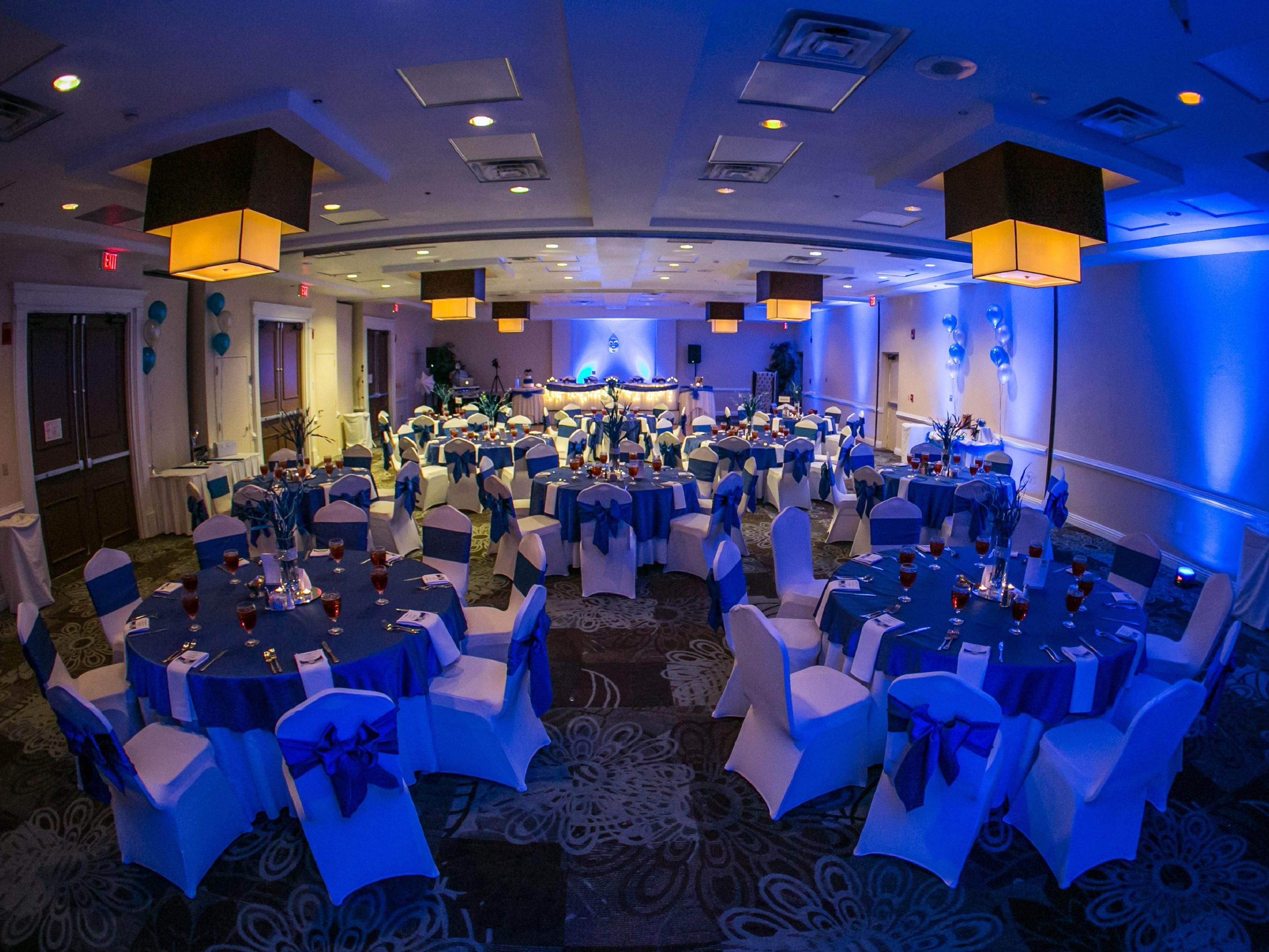 We have over 5000 sq ft of meeting space and 149 guest rooms available for your function needs. Wi-Fi is complimentary to all guests and parking is free. Our sales department is willing to work within your budget to bring your event ideas to fruition.