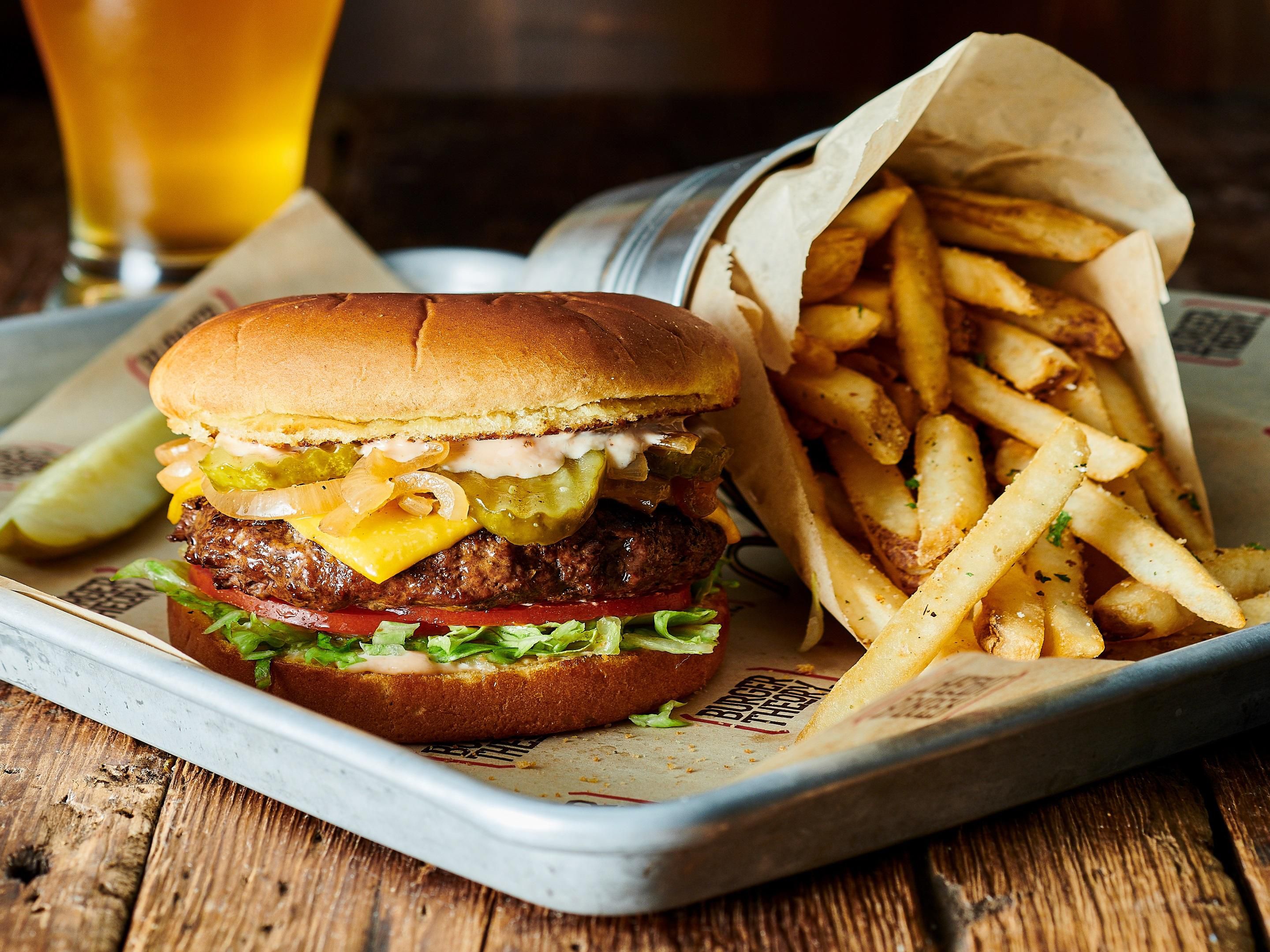 Grab a delicious burger and enjoy one of our locally sourced craft beers at Burger Theory™.  We offer over 4,000 burger combinations on our create-your-own-menu