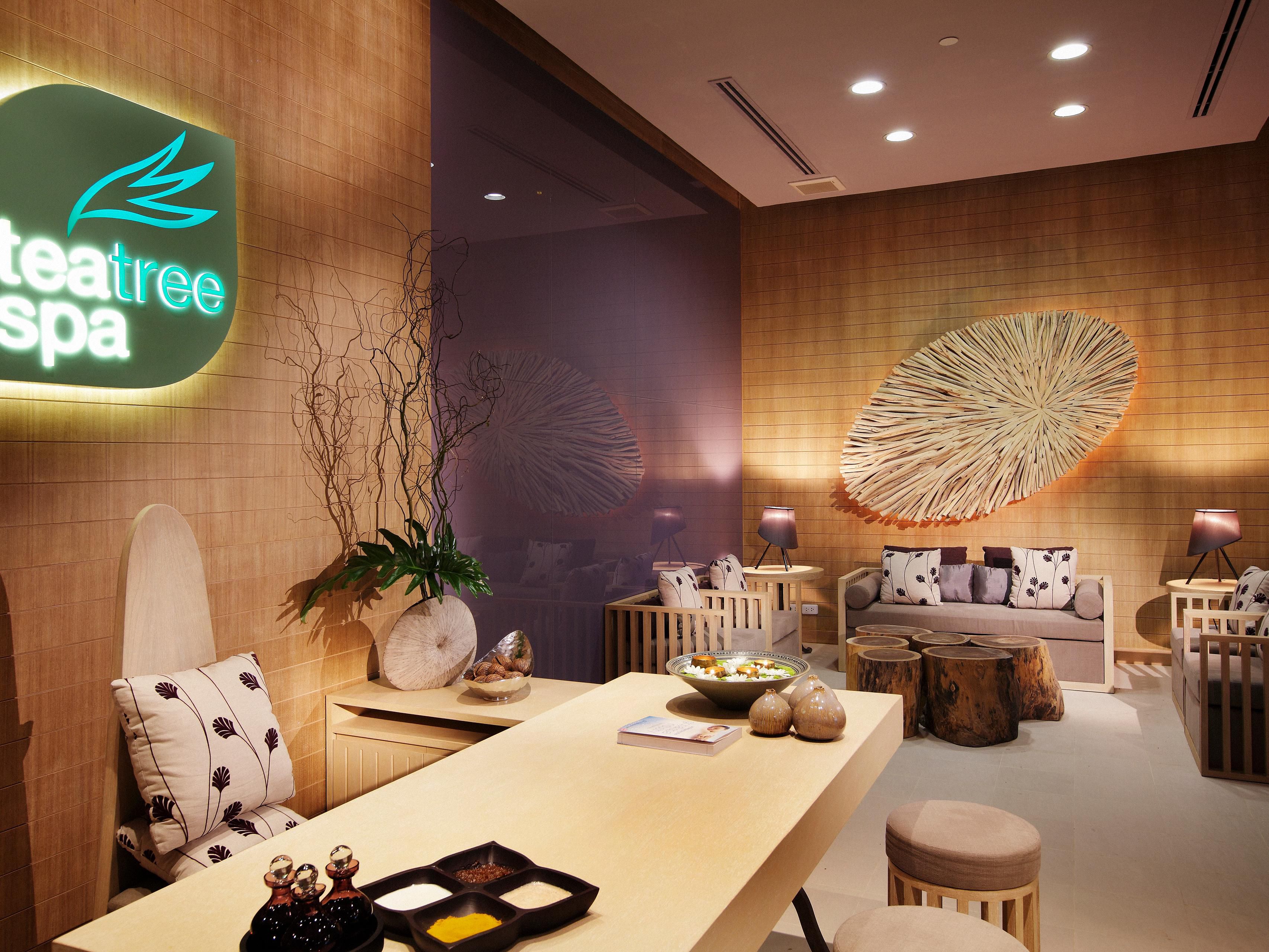 The Tea Tree Spa at Holiday Inn is a calm and refreshing sanctuary where you can relax the body and soothe the soul.

Whether you opt for a massage or to enjoy a full spa experience, our professional therapists will be sure to engage your senses and ensure a positive, uplifting experience as well as a renewal of energy.