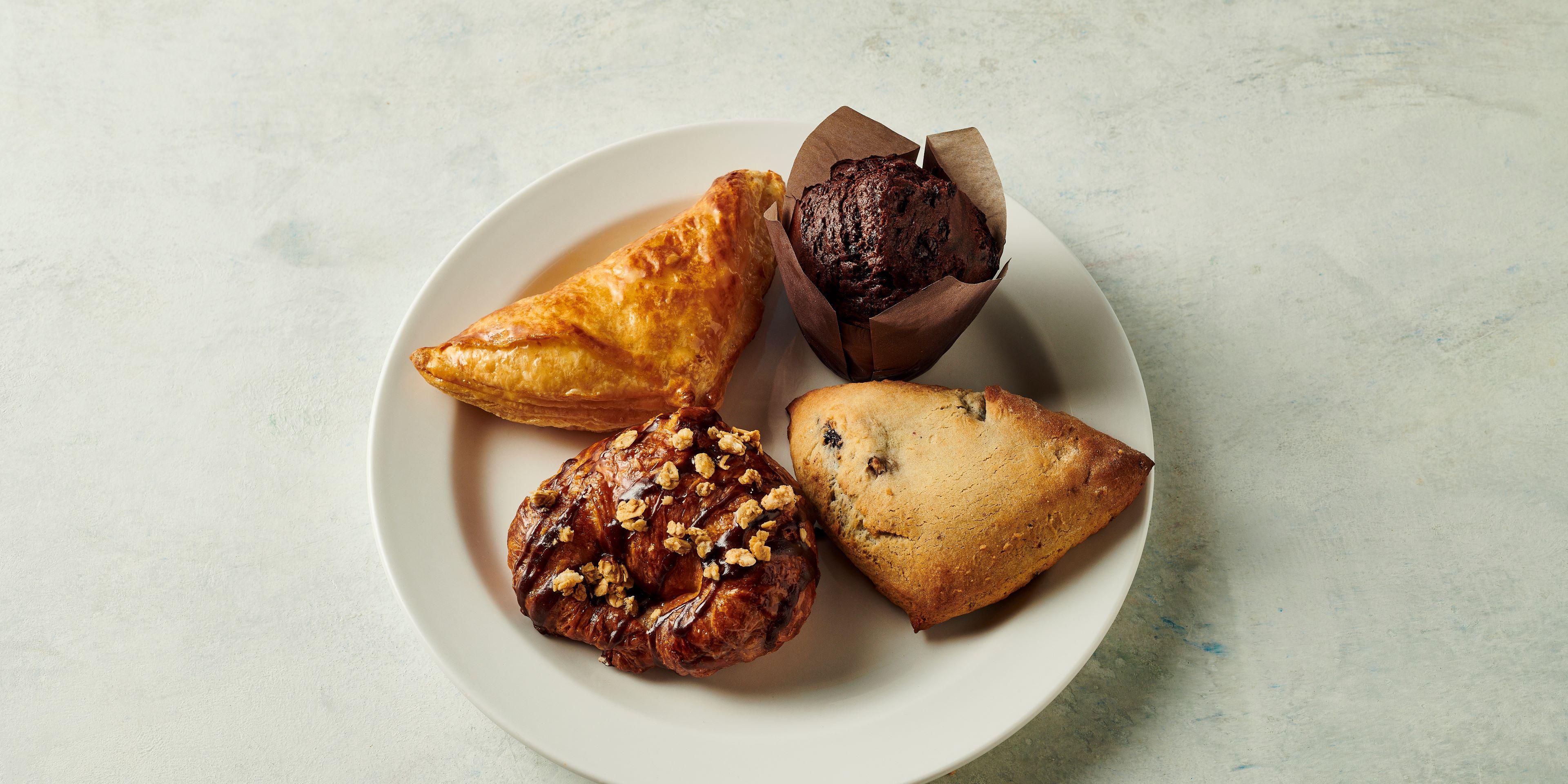 Variety of pastries, baked fresh daily