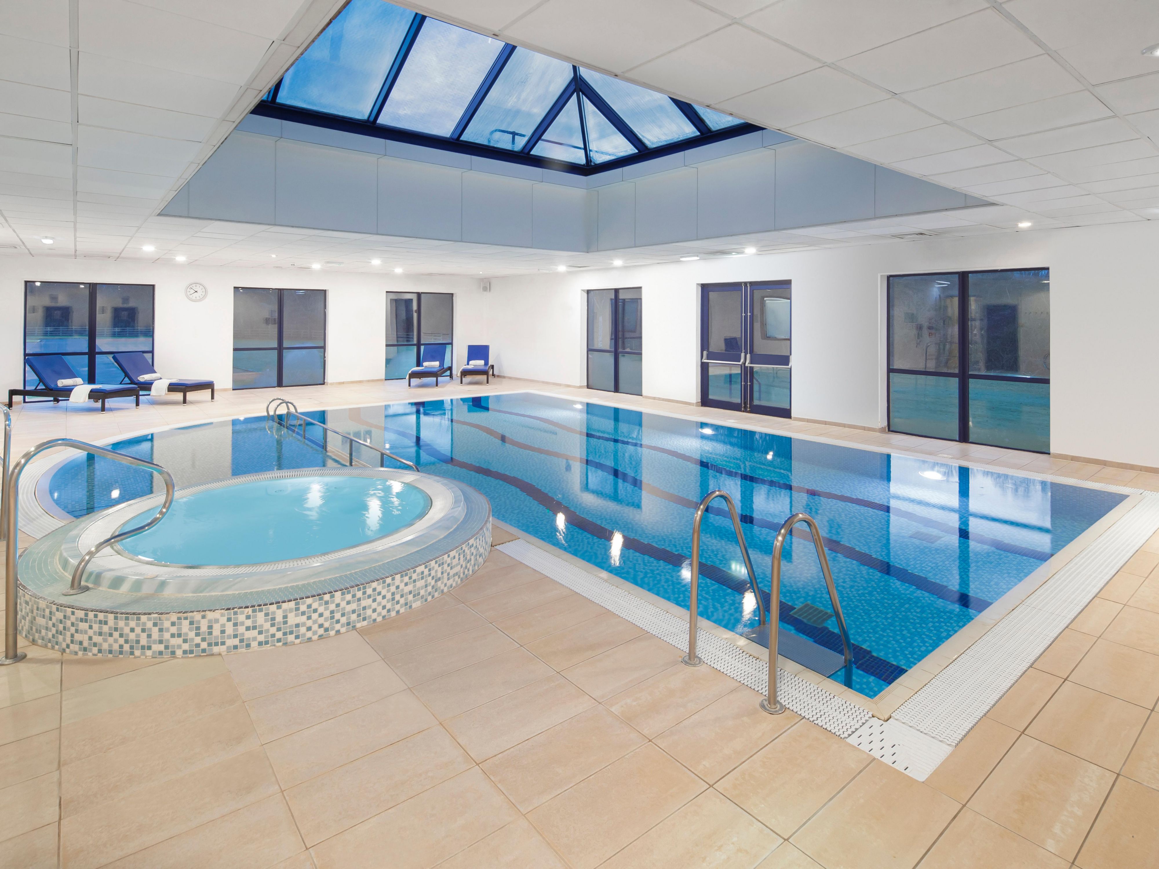 Our on-site gymnasium & swimming pool is open Mon - Fri, 6.30am - 10.00pm and weekends 7.30am - 9.00pm. Available to hotel residents. Our facilities include: Gymnasium, Swimming Pool, Sauna, Steam Room and Hot Tub Class Studio. Please note children are allowed in the pool from 9.00am until 6.00pm and must be accompanied by an adult.  