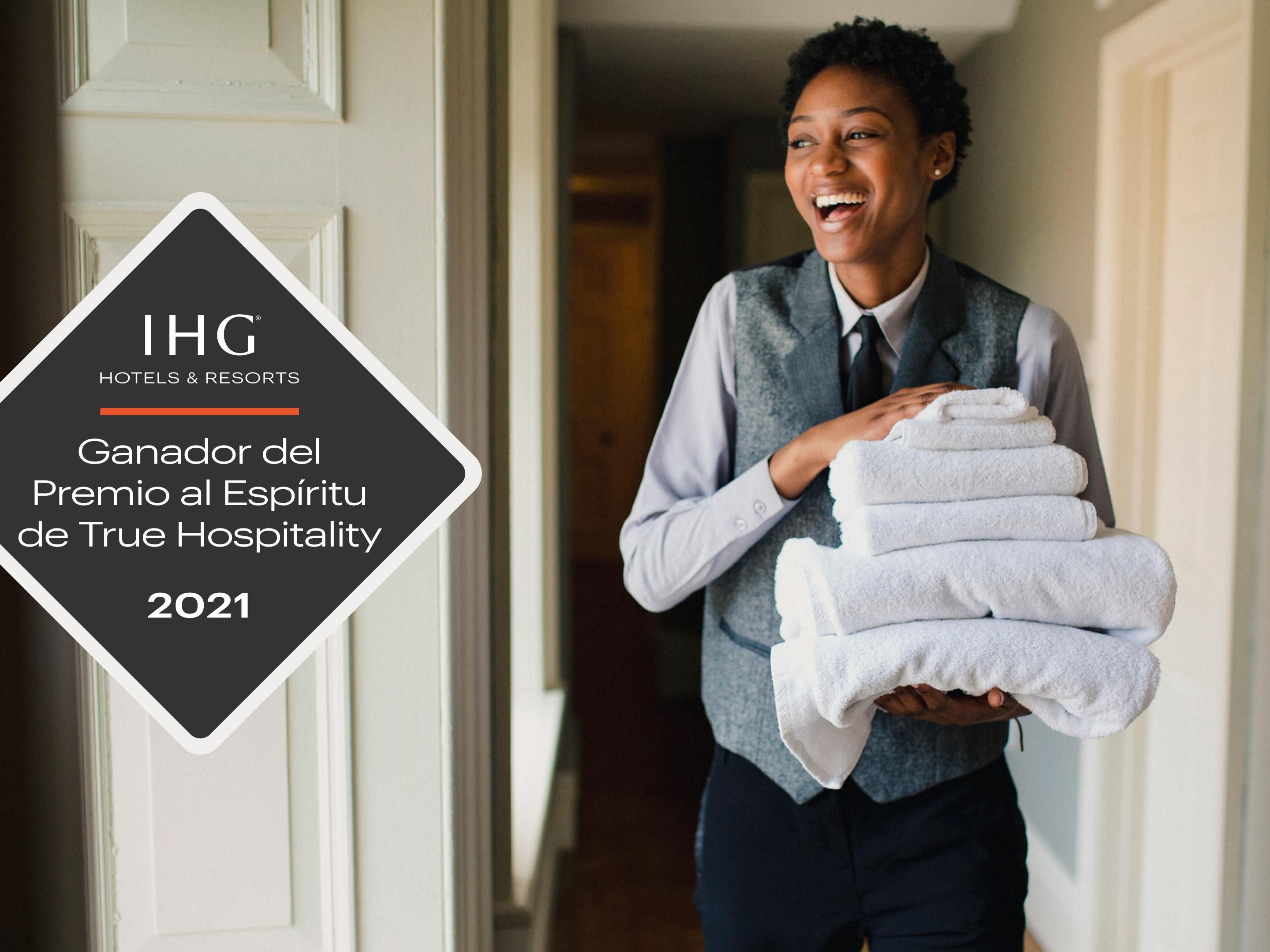 Este hotel fue reconocido entre
los más de 4000 hoteles del sistema IHG América por lograr
los más altos niveles de excelencia en materia de calidad,
satisfacción y limpieza.