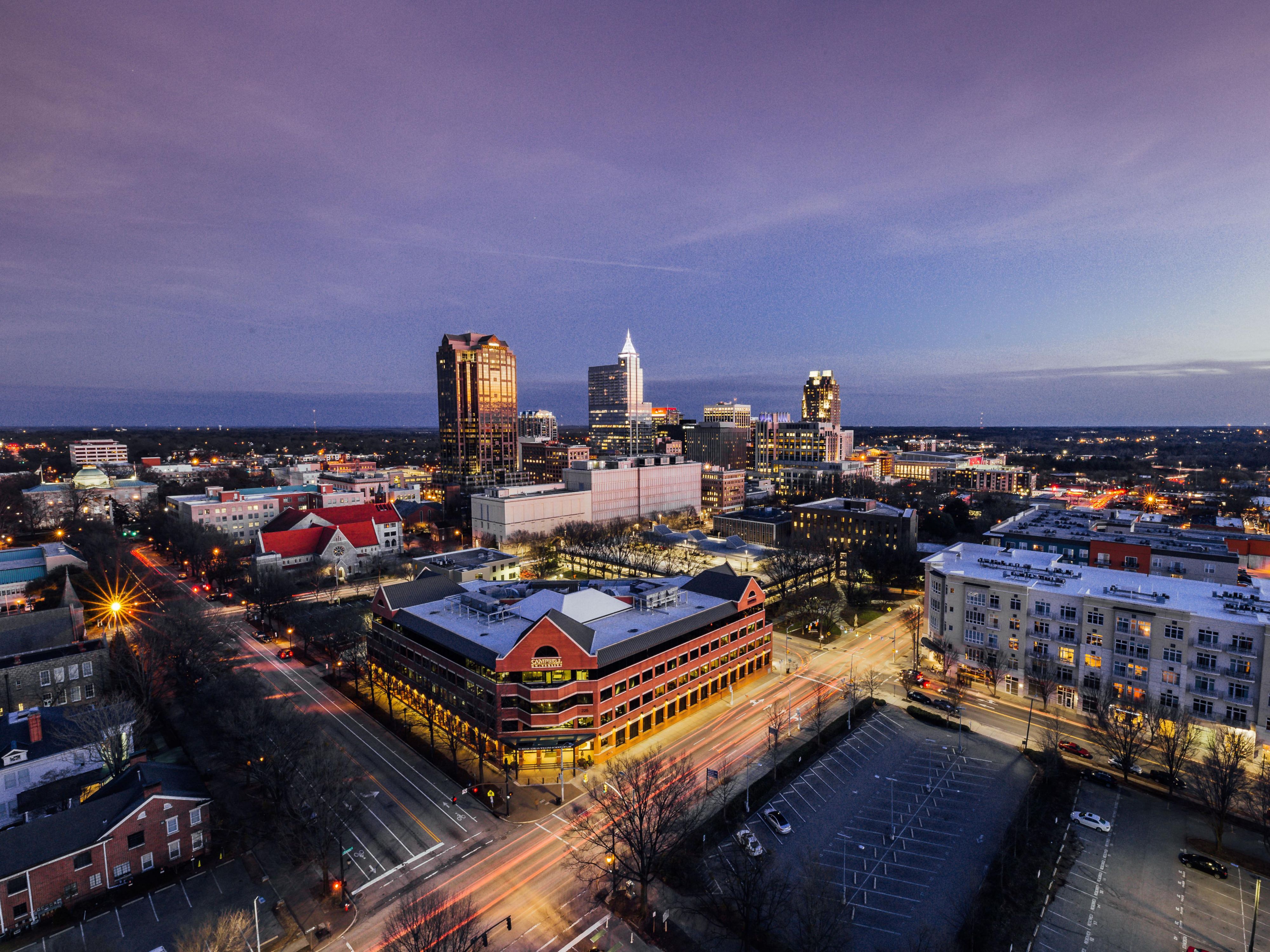 Only a short walk to the Raleigh Convention Center.  The Center is a bustling hub for the culture, commerce and technologies that make the area one of the most admired and sought-after places in the United States. 