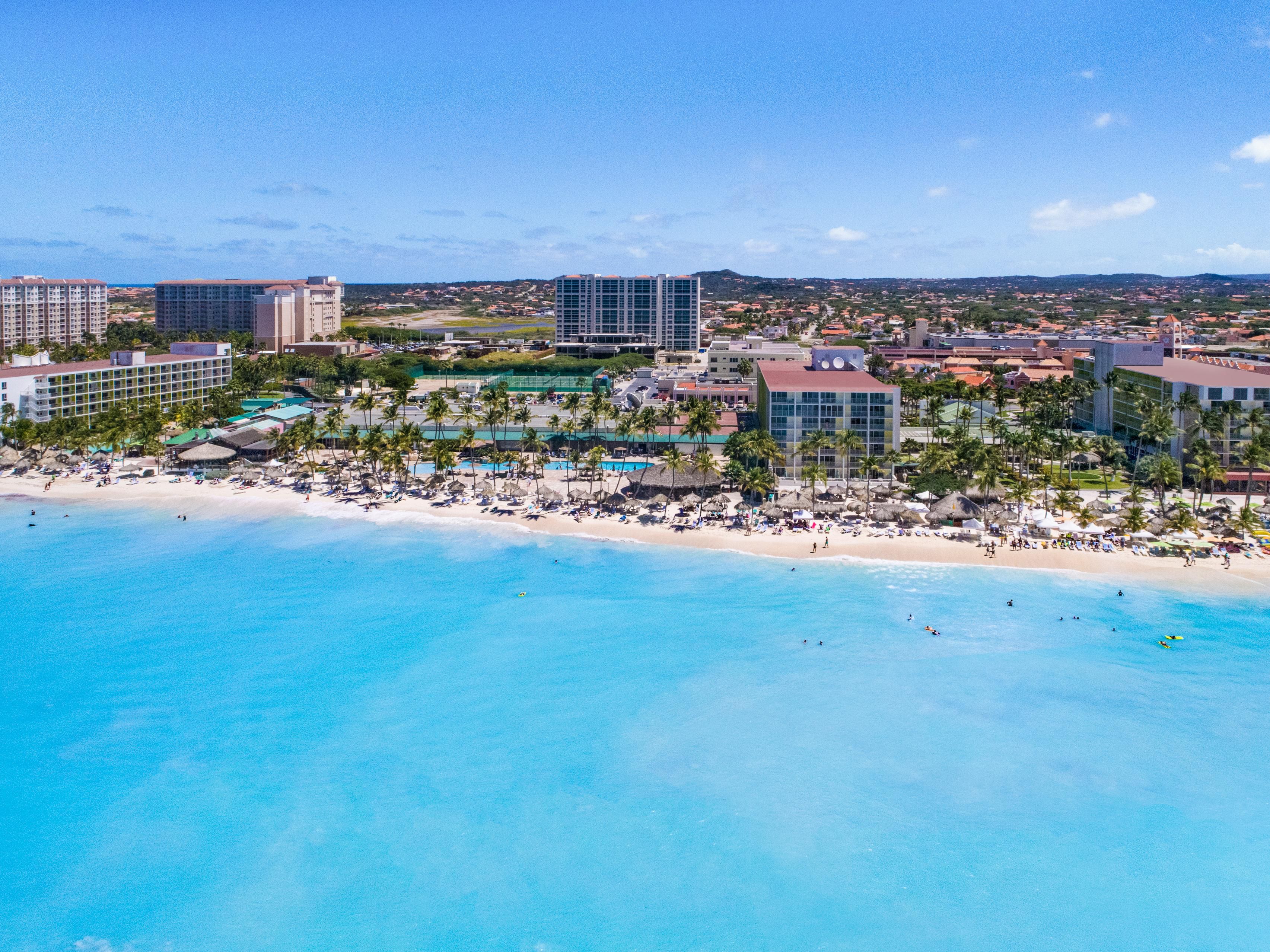 Palm Beach Aruba Hotel Map | Paraiso Island