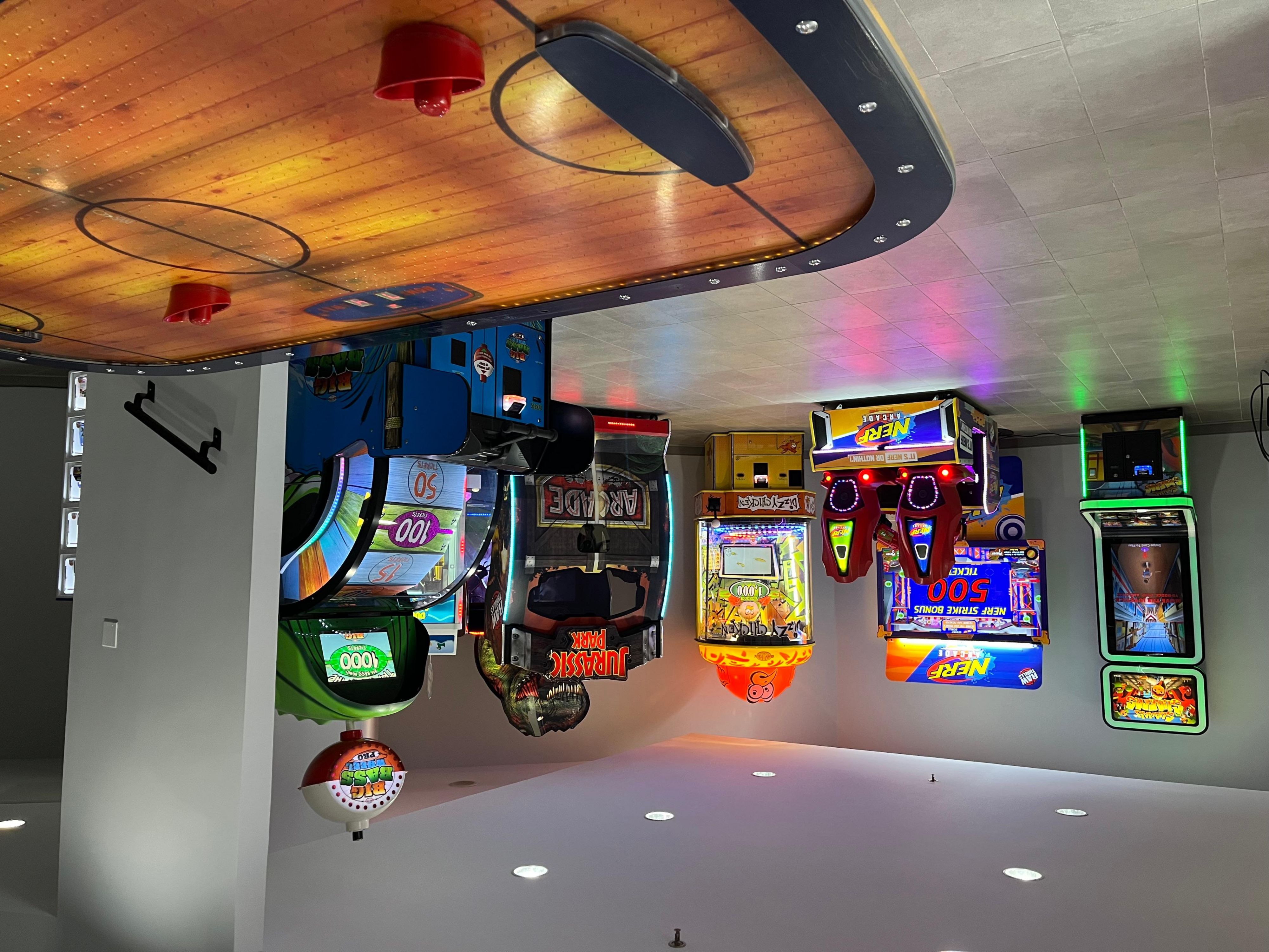 We offer an indoor playground complete with a slide, obstacle course, tunnels, and enough plenty of fun activities. You also won’t want to miss our on-site arcade.