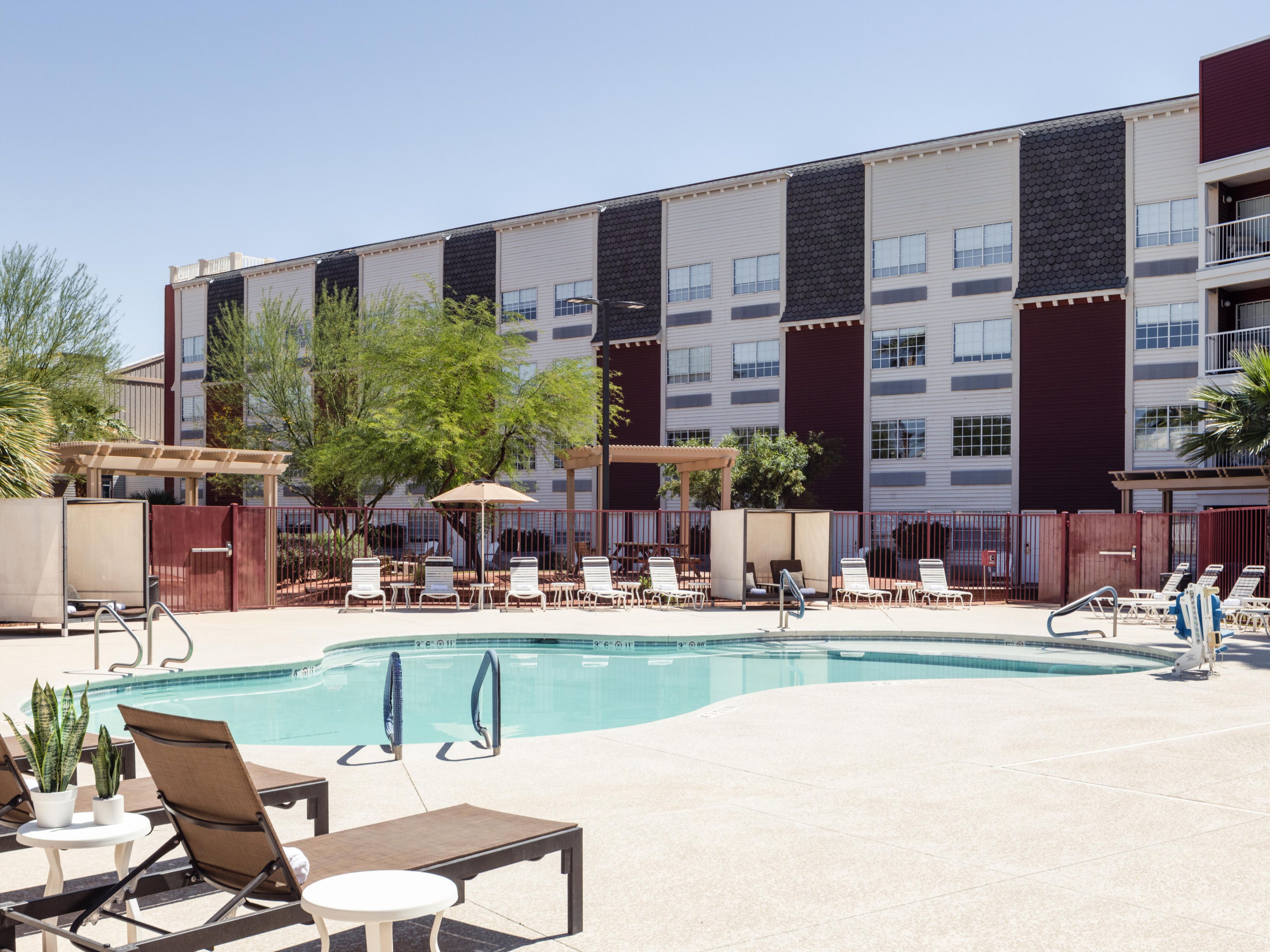 Make your stay perfect in Mesquite! Our hotel is a standout among Mesquite hotels with pools, offering a refreshing escape to unwind by the water. We're also a pet-friendly hotel in Mesquite, NV, so bring your furry companions. For a delicious and convenient meal, savor mouthwatering dishes at our on-site The Purple Sage Restaurant in Mesquite, NV.