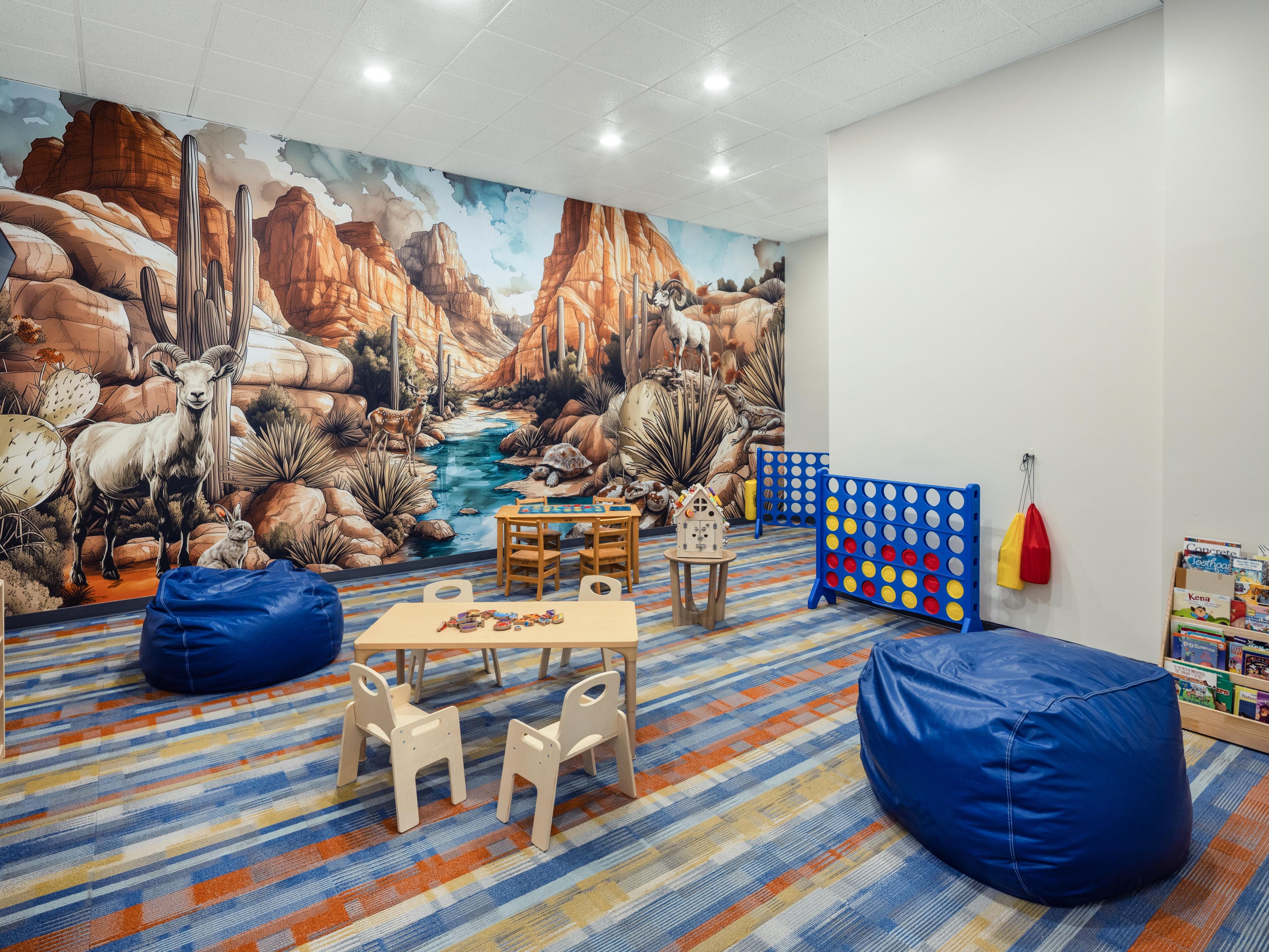 Our dedicated game room is the perfect place for kids to have a blast! Filled with fun activities and engaging arcade games, it's a safe and exciting space for them to play, laugh, and make new friends. You can relax knowing they're having a great time while giving you a peaceful moment to yourself.