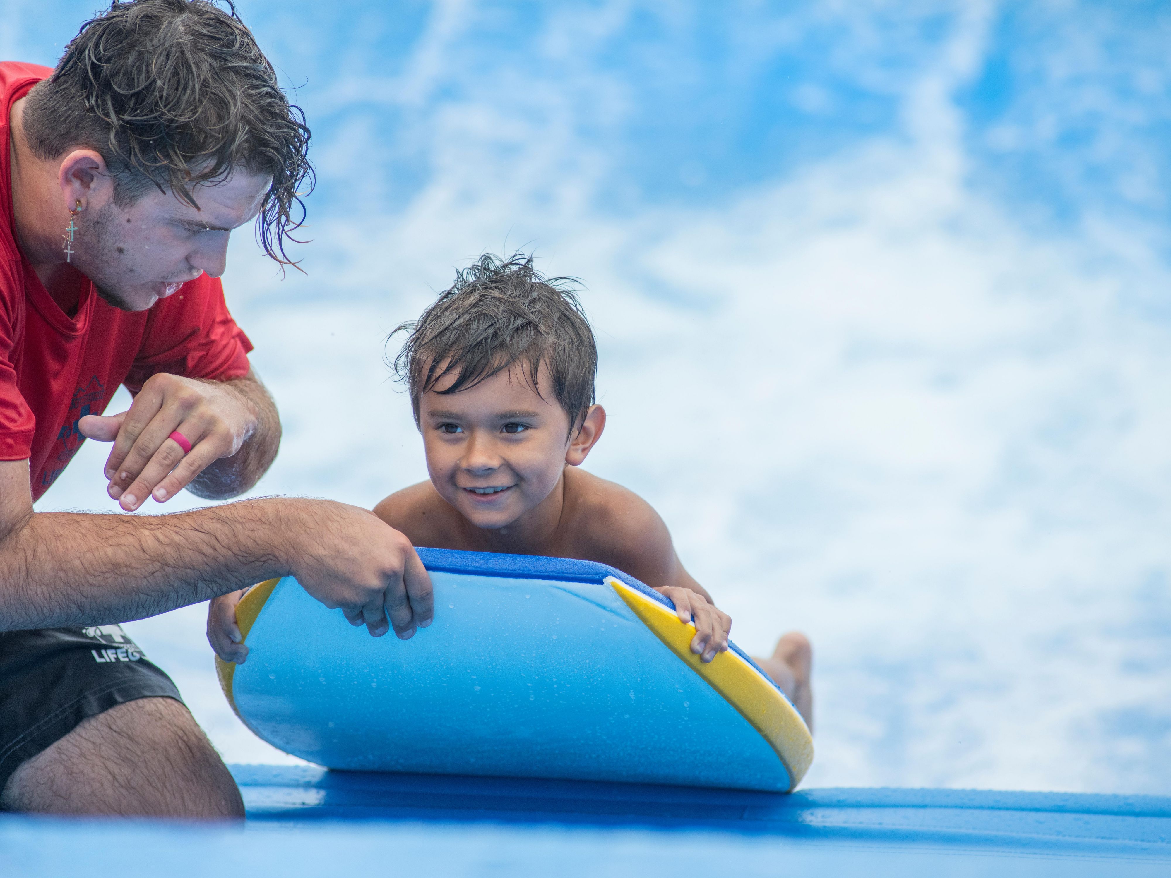Getting on the shuttle for a fun day.