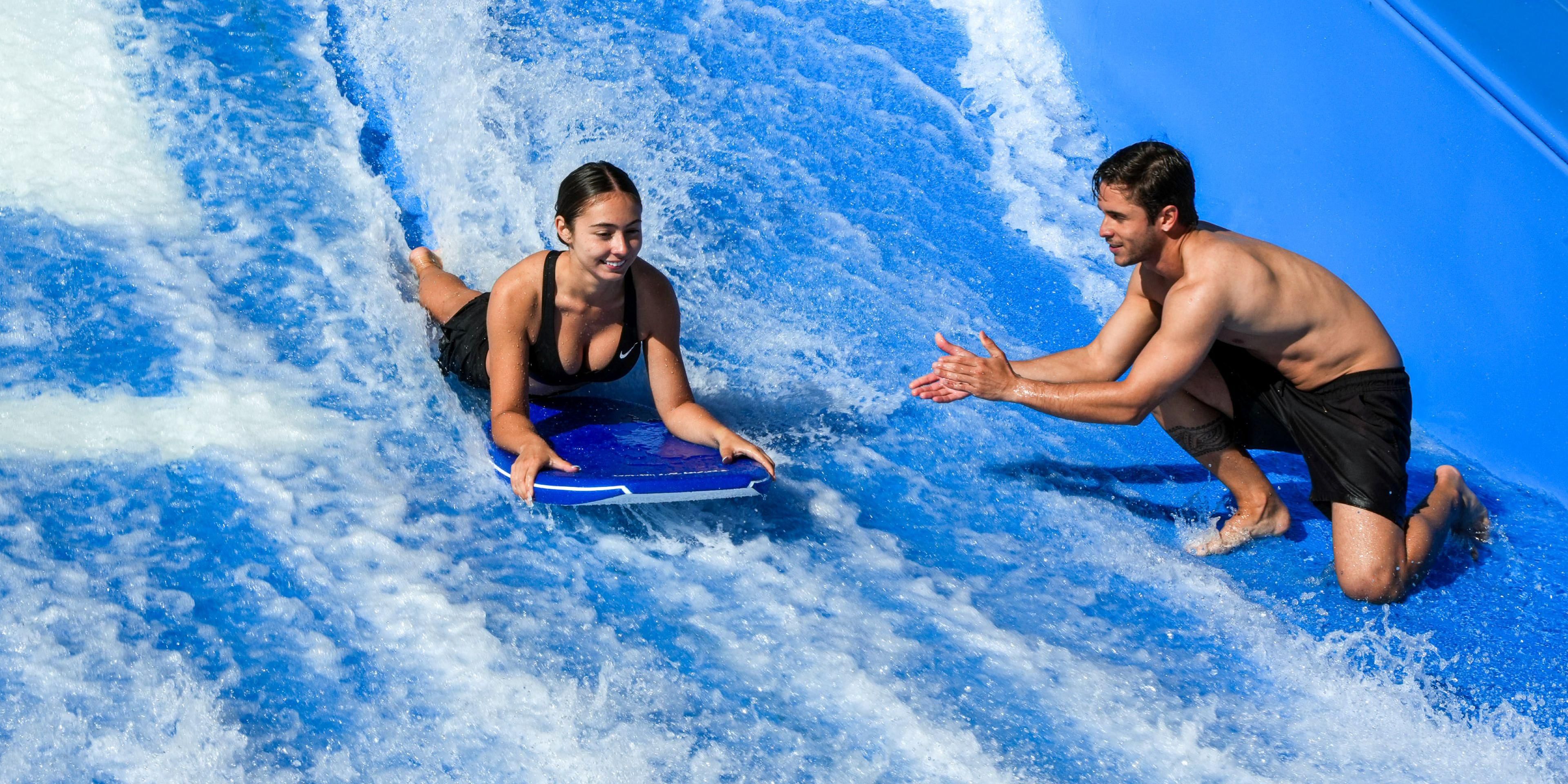 Private lesson on the FlowRider Double simulator