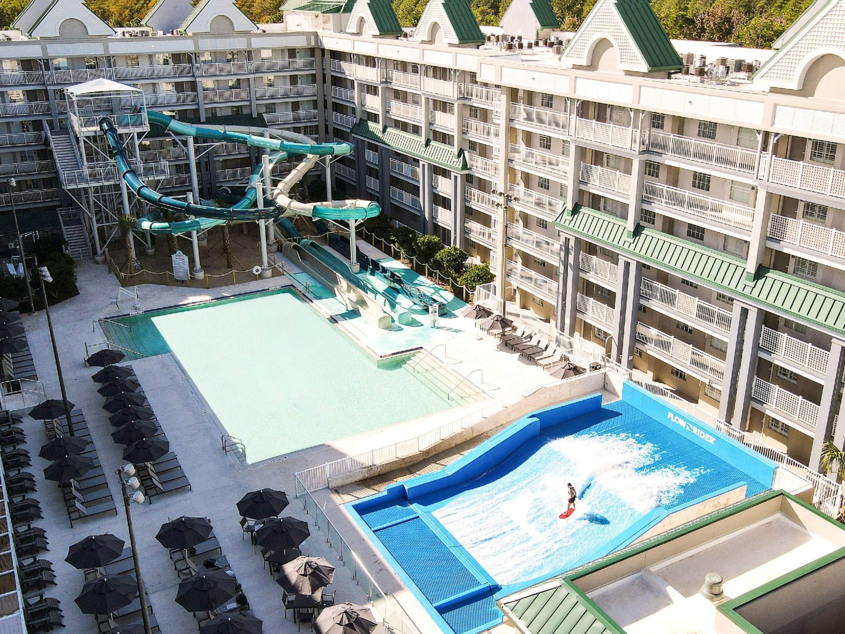 Waterpark as seen from above