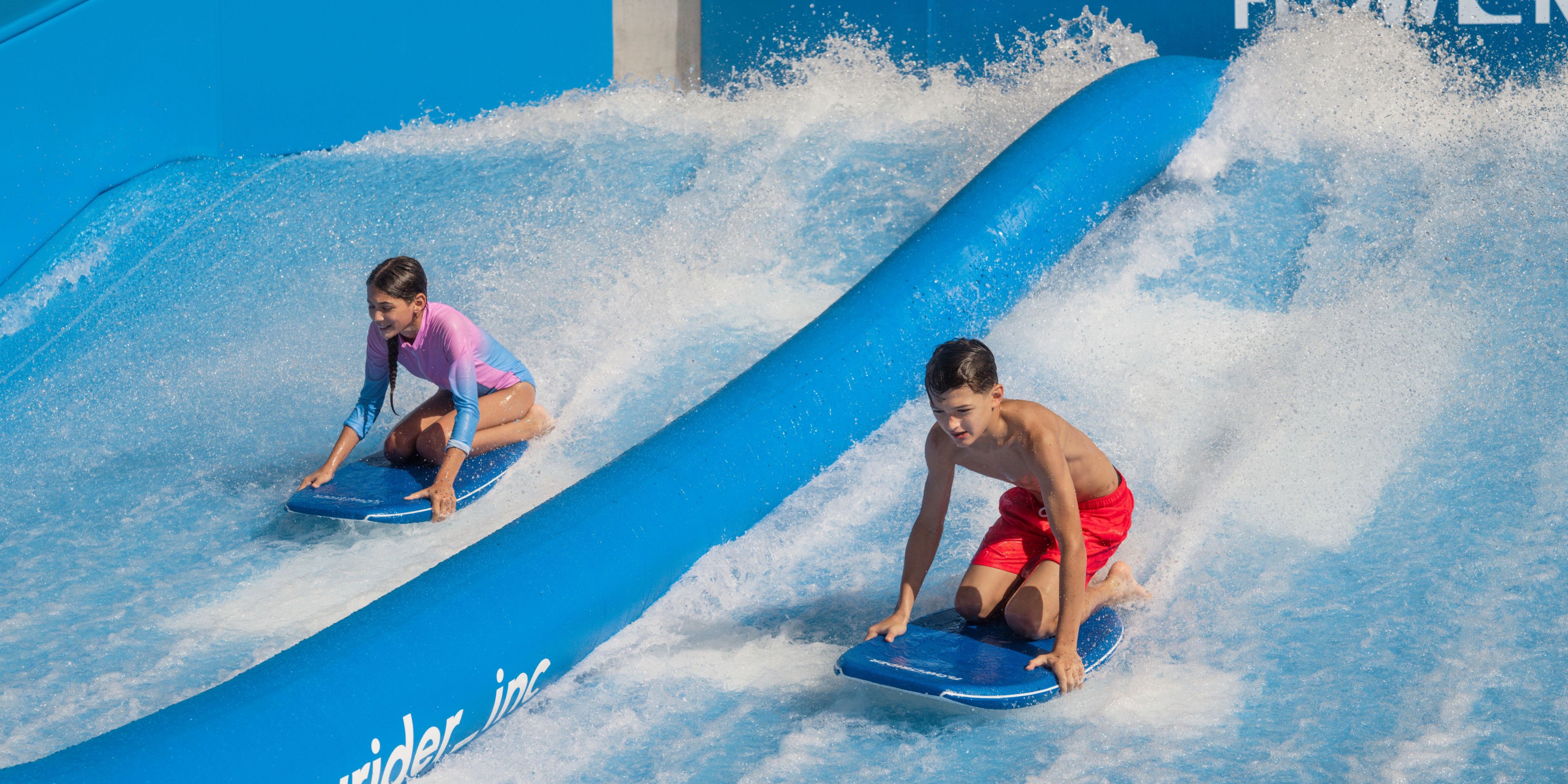 Ride the wave on our new Double FlowRider
