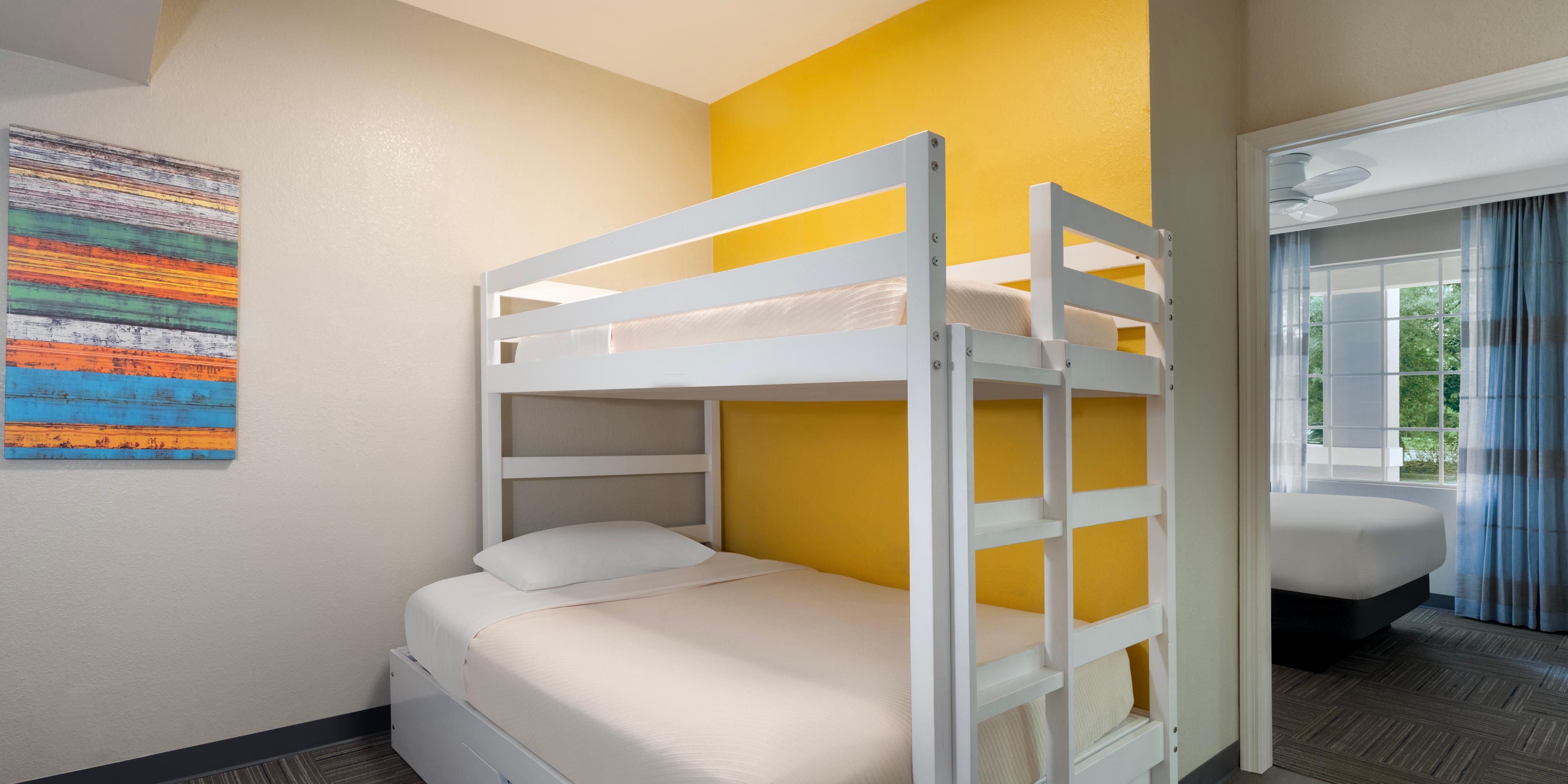 Enjoy roomy Orlando suites with space to dine, rest and recharge.