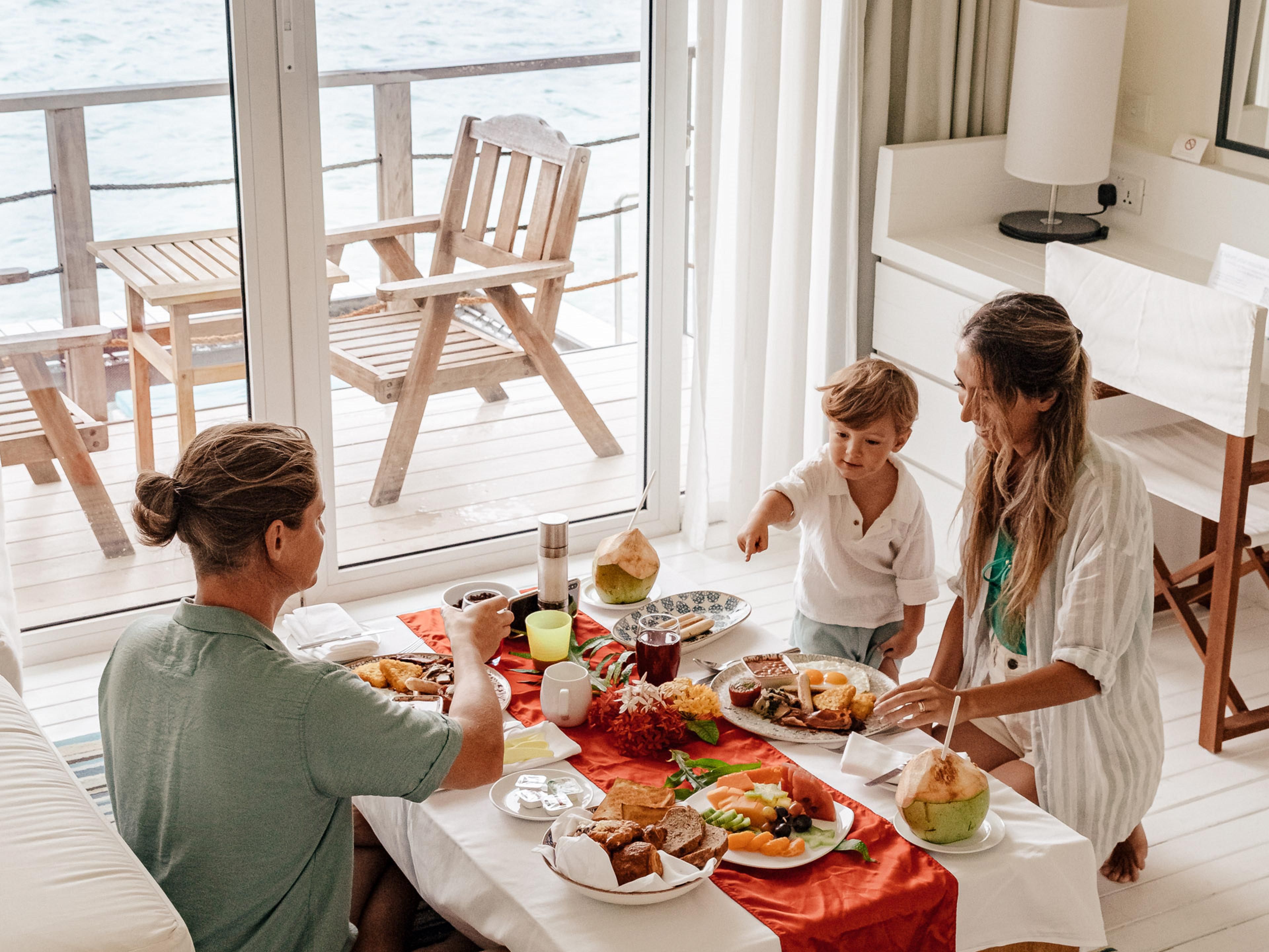Discover island life without breaking the bank. At our family-friendly resort, kids under 13 years, sharing their parent’s room, stay free. Plus, when dining with adults, they enjoy complimentary breakfast, lunch and dinner from the kids' menu. 

Enjoy paradise, where unforgettable family memories are made.