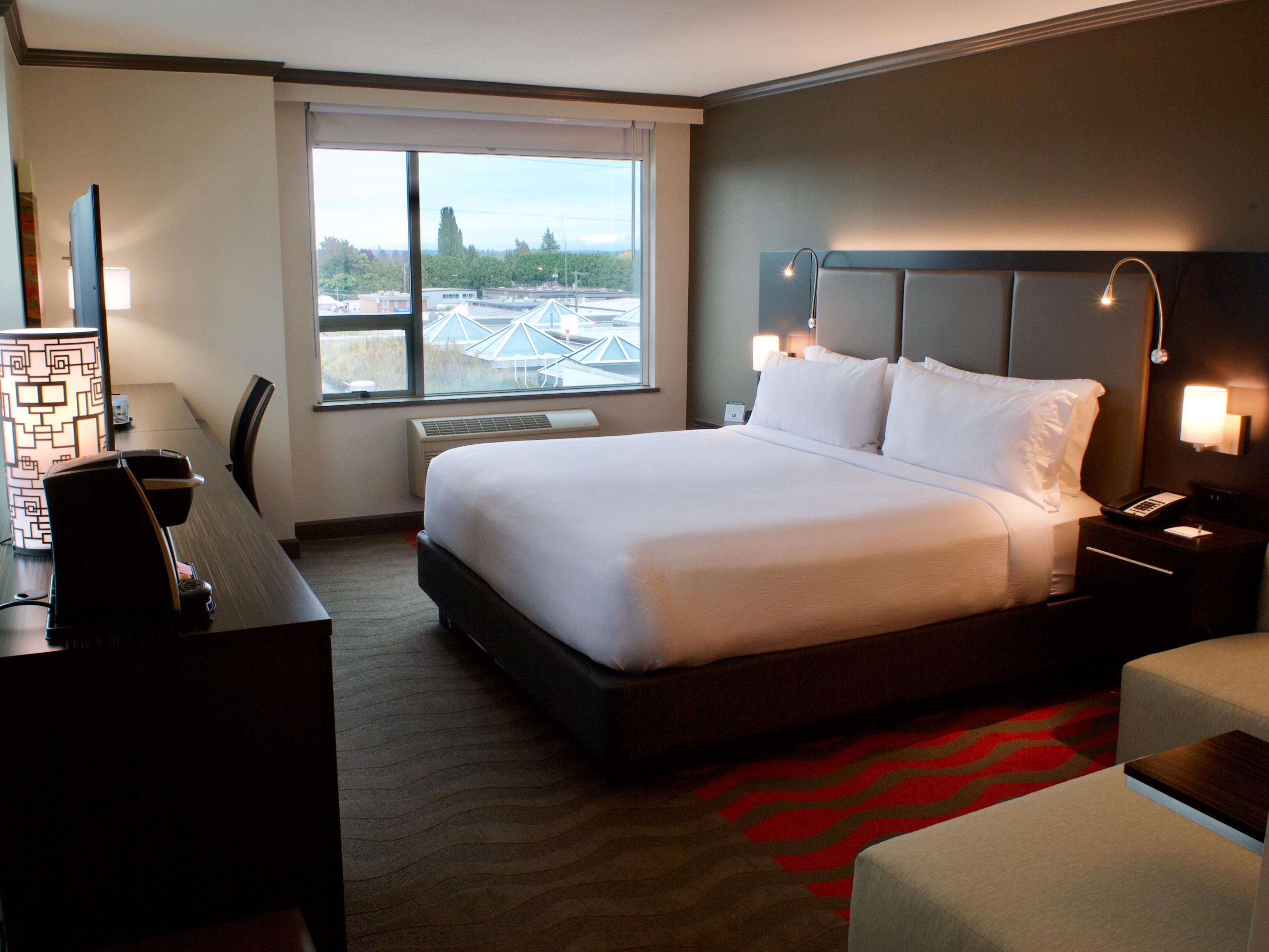 Relax in our spacious, calming guest rooms.