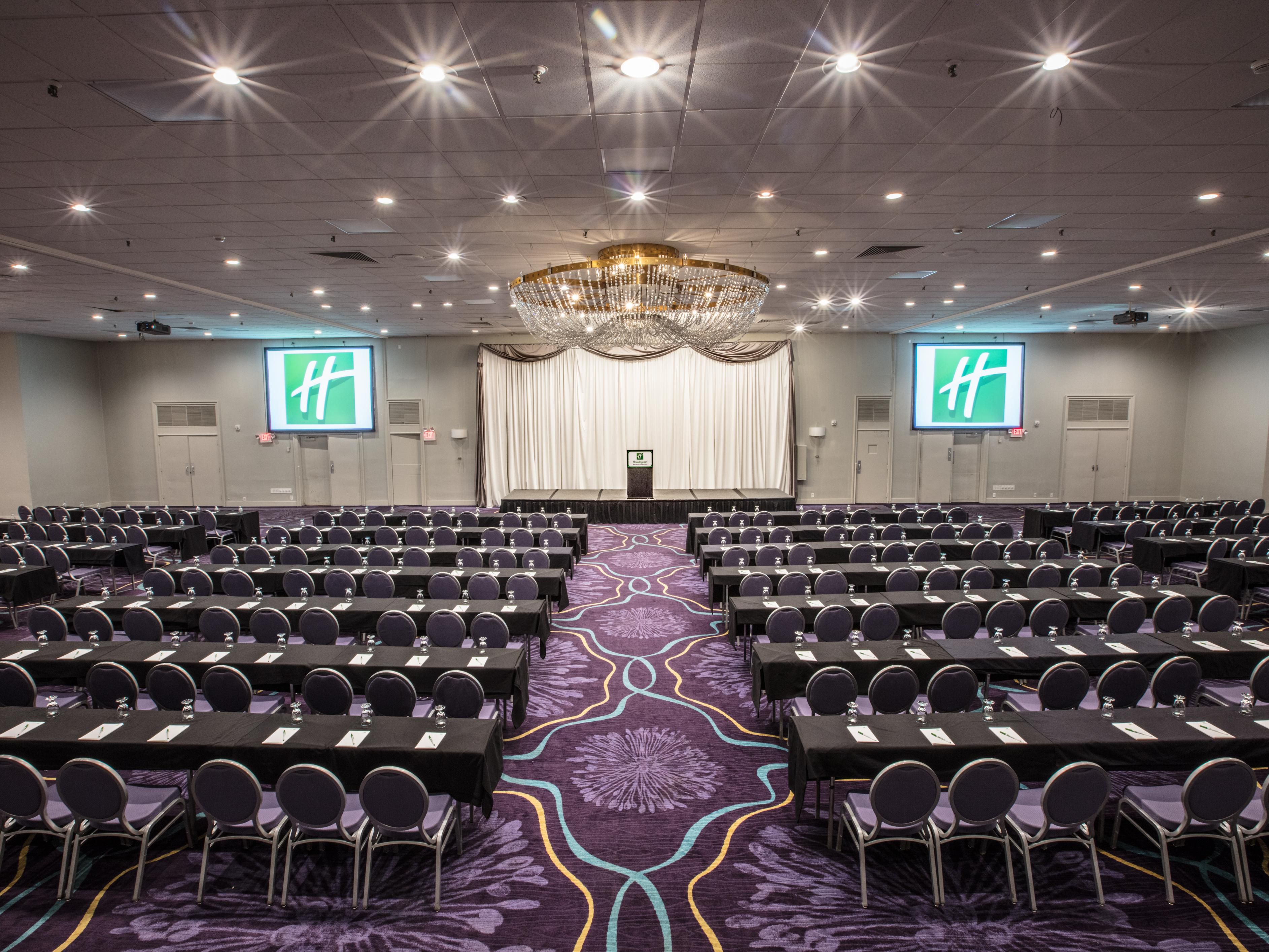 The hotel is home to our Grand Ballroom plus breakout spaces and can host groups from 5 to 500. Be sure to check out our Lobby Level Boardroom seating up to 12 guests with all natural light. Our seasoned sales team will be there from concept to completion to ensure your meeting is a success.