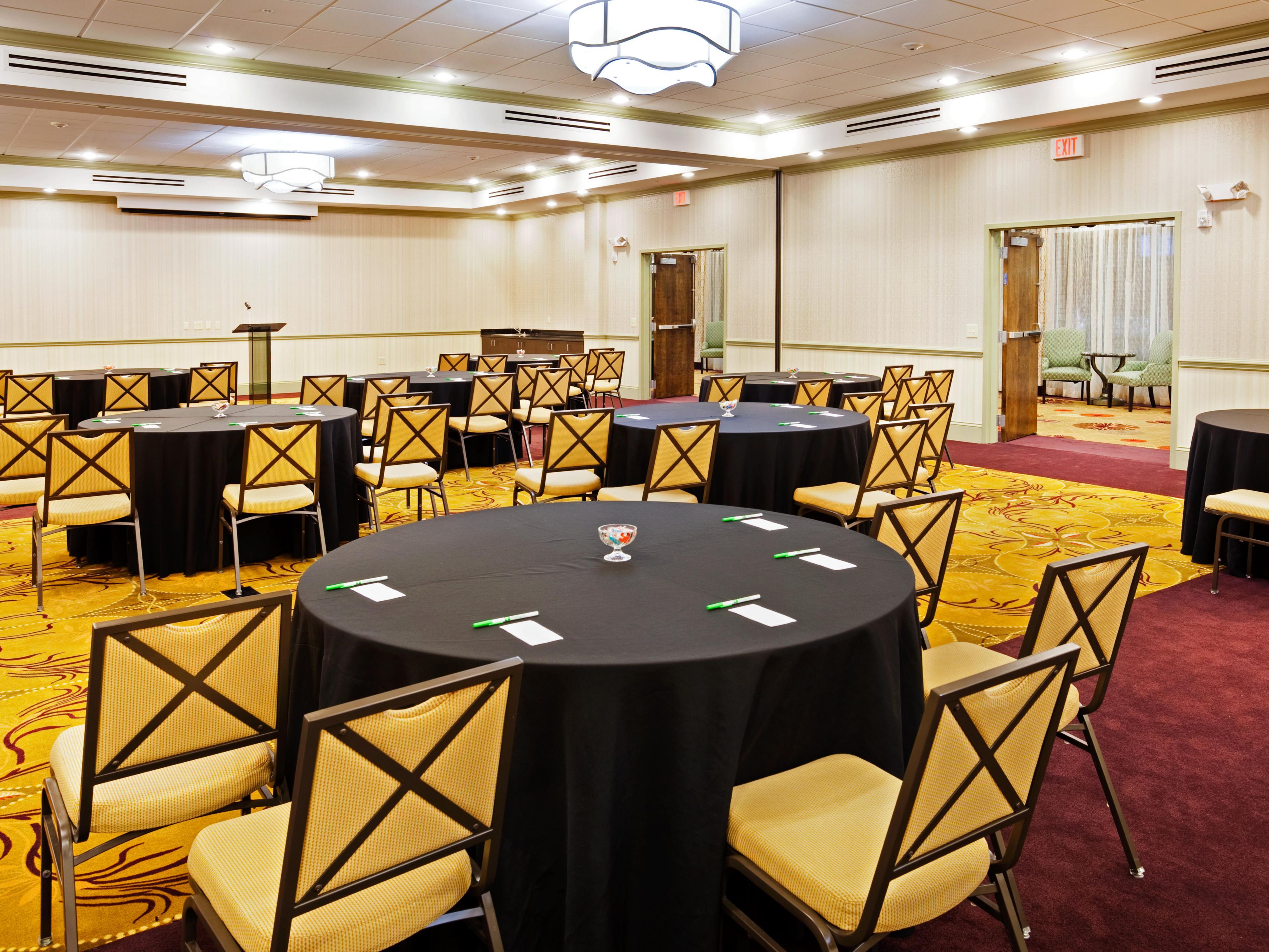 We cater towards business meetings, wedding receptions, birthday parties and more! Our largest space is 2,400 square feet and our smallest being 800 square feet.
