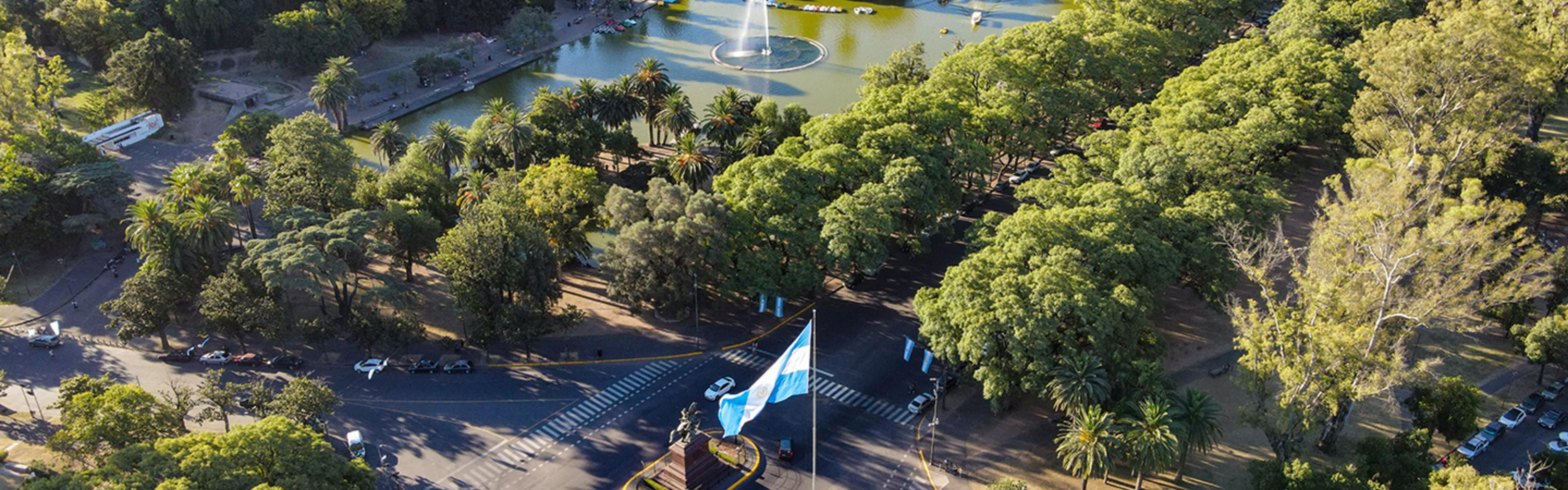 Parque Independencia, only a few blocks from the hotel.