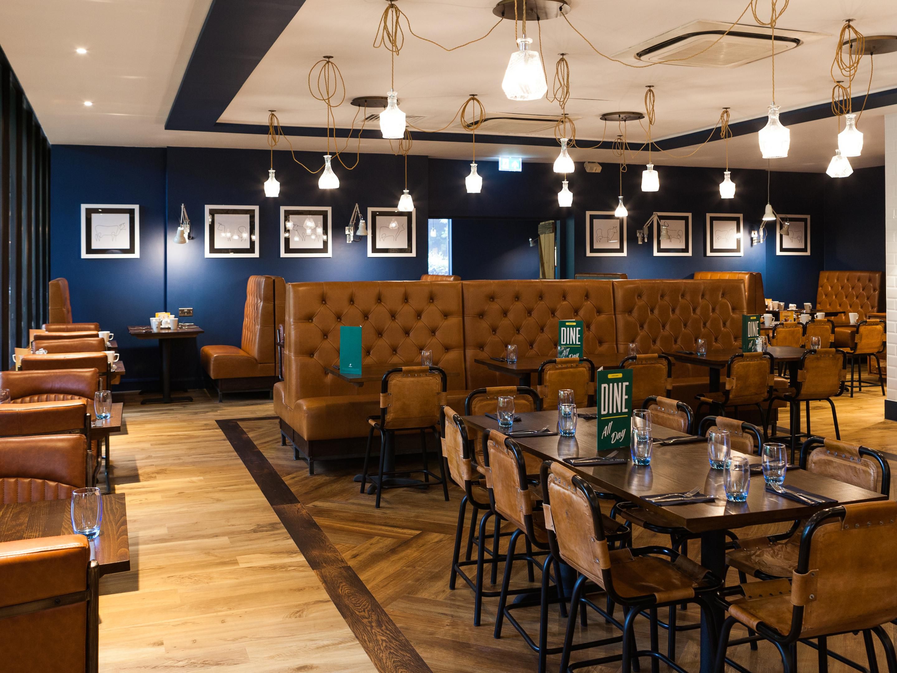 The Cow on the Hill is a fantastic concept Steak and Grill restaurant offering locally sourced and premium quality dishes with a wide range of dining options including a bistro  menu.