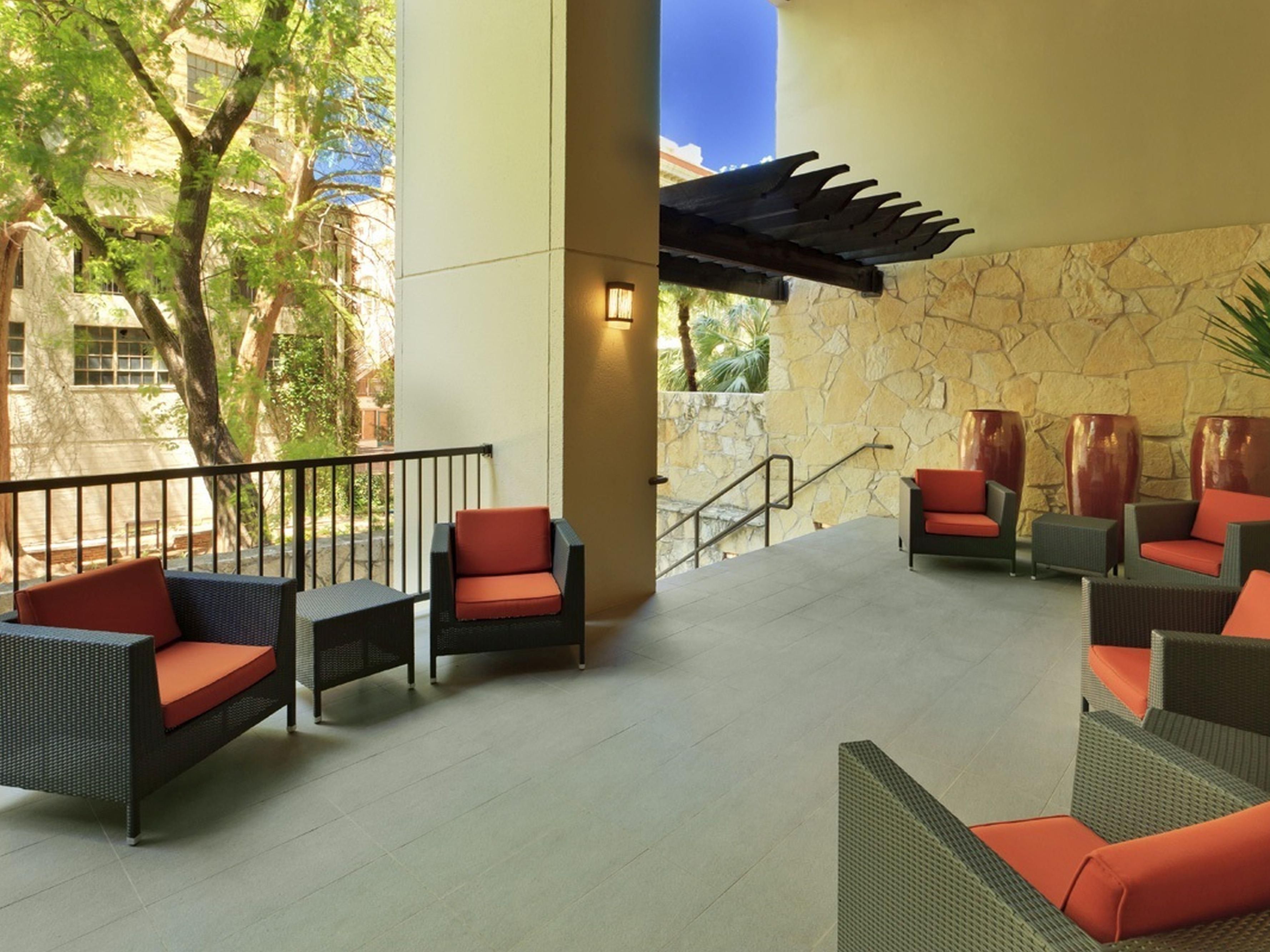 Sit and enjoy the fresh air and view from our bodega