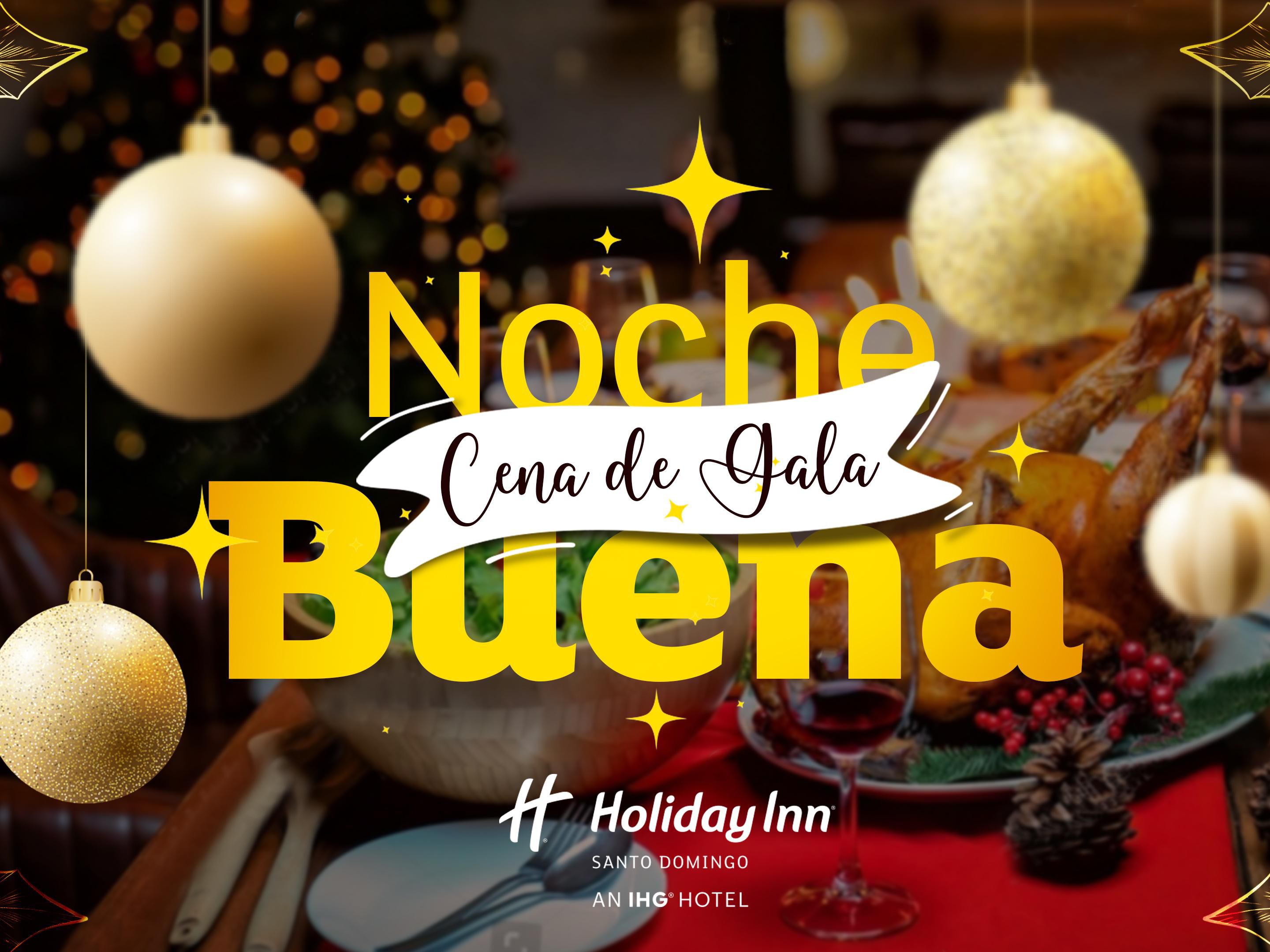 Celebra la Nochebuena con nosotros en una velada especial 🎄✨ Disfruta de un cóctel navideño de bienvenida, cena buffet, mesa de postres y open bar estándar por 3 horas. Te esperamos a las 8 PM en el Restaurante Aromas. Reservas: 809-621-0000 | 849-507-1718