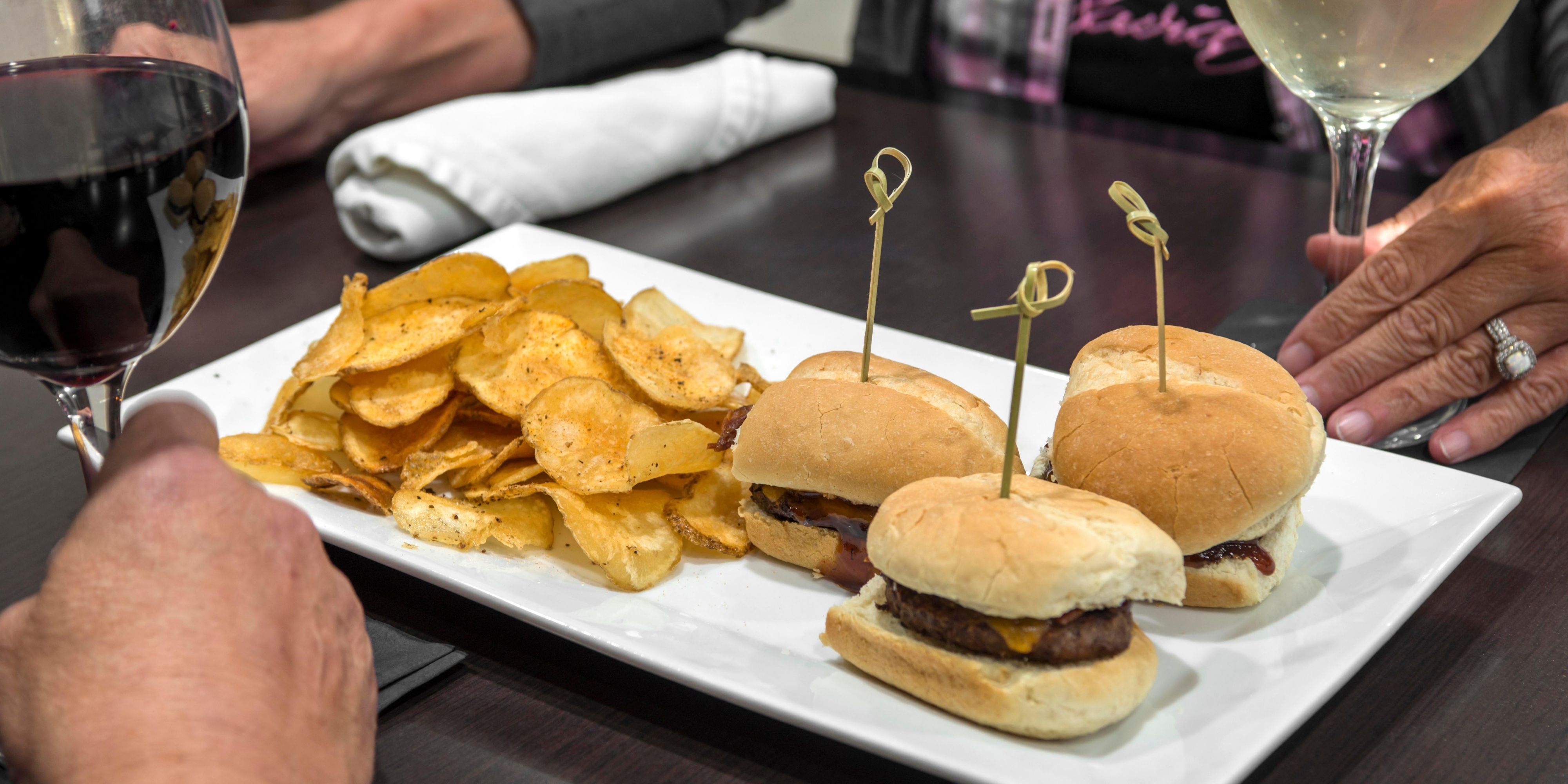 H Street Grille Sliders with Pub Chips 