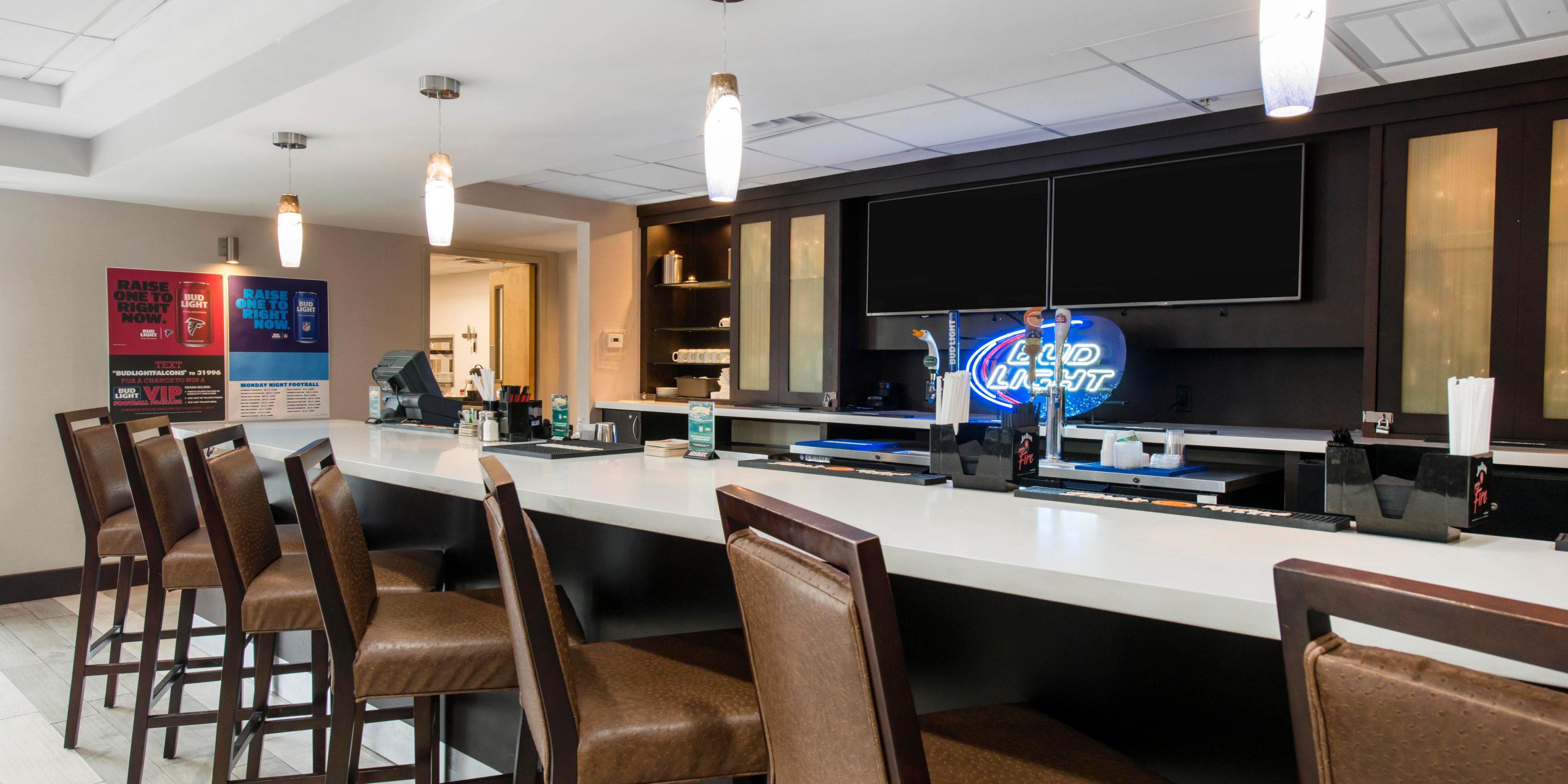 Enjoy a beverage and a game on the multiple tv's.