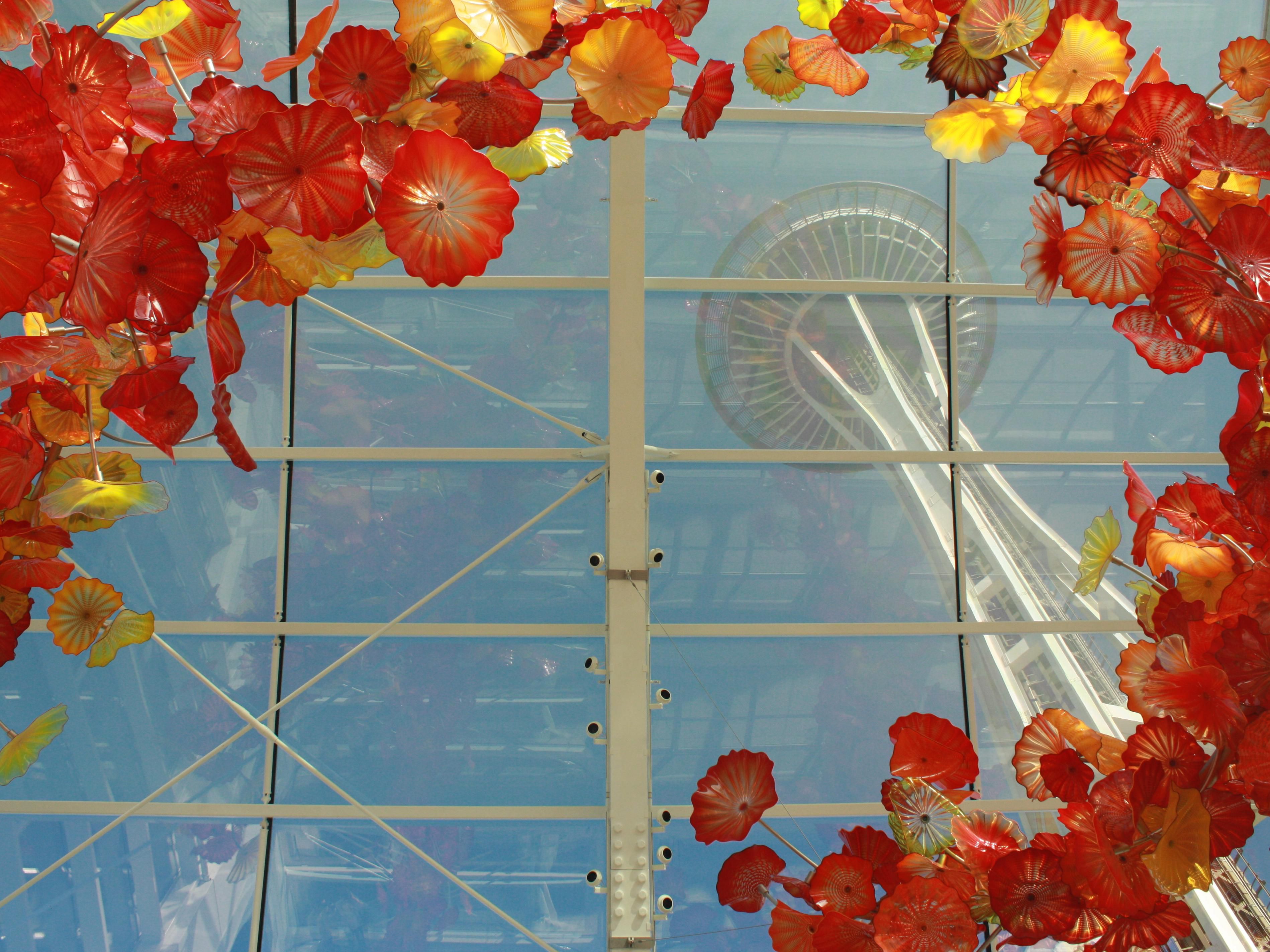 Space Needle through Chihuly garden and glass museum