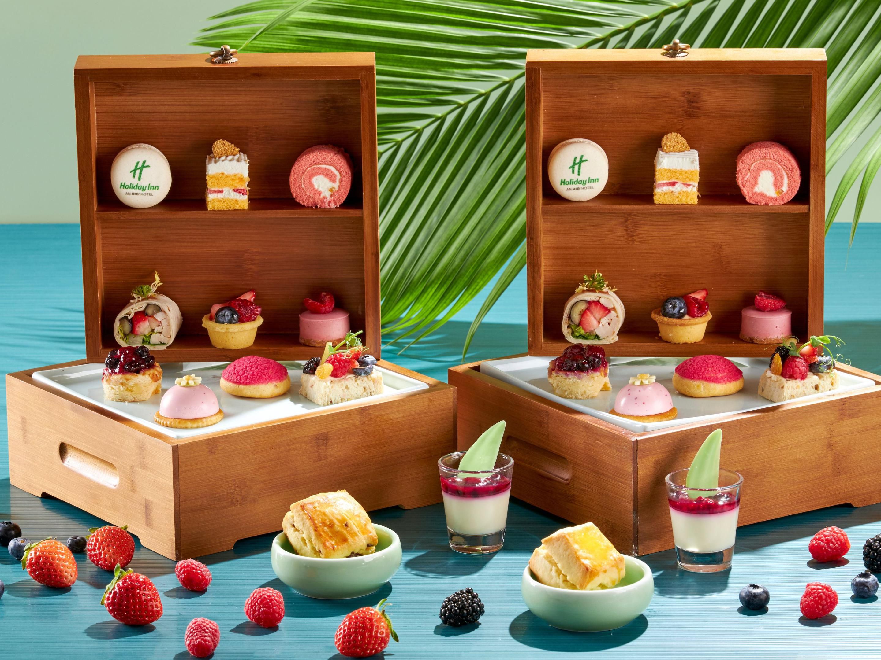 Image 65: Your Berry Bliss Returns! Indulge in the perfect mix of sweet and savoury with our 1-for-1 Berrylicious Afternoon High Tea! Every bite bursts with vibrant berry flavours, a must-try for all berry lovers. 