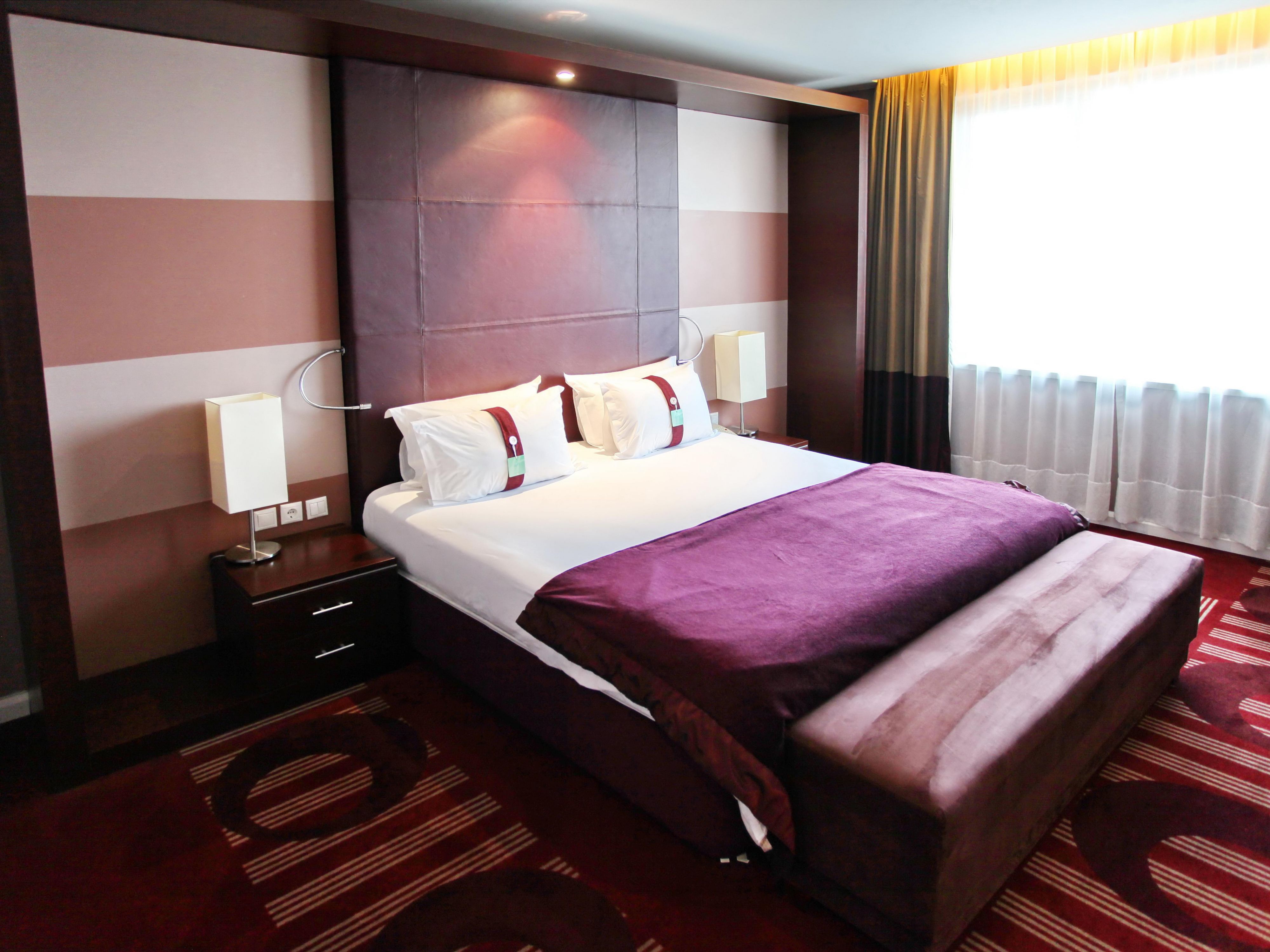 Holiday Inn โซเฟีย มีห้องนอนกว้างขวางหรูหราจำนวน 130 อันโอ่อ่า เหมาะสำหรับทั้งแขกที่เดินทางมาพักผ่อนและเพื่อธุรกิจ - 300 บริการอินเทอร์เน็ต - สิทธิ์เข้าใช้สโมสรสันทนาการ (ยิม สระว่ายน้ำ อ่างน้ำร้อน ซาวน่า และห้องอบไอน้ำ) - ที่จอดรถฟรี
