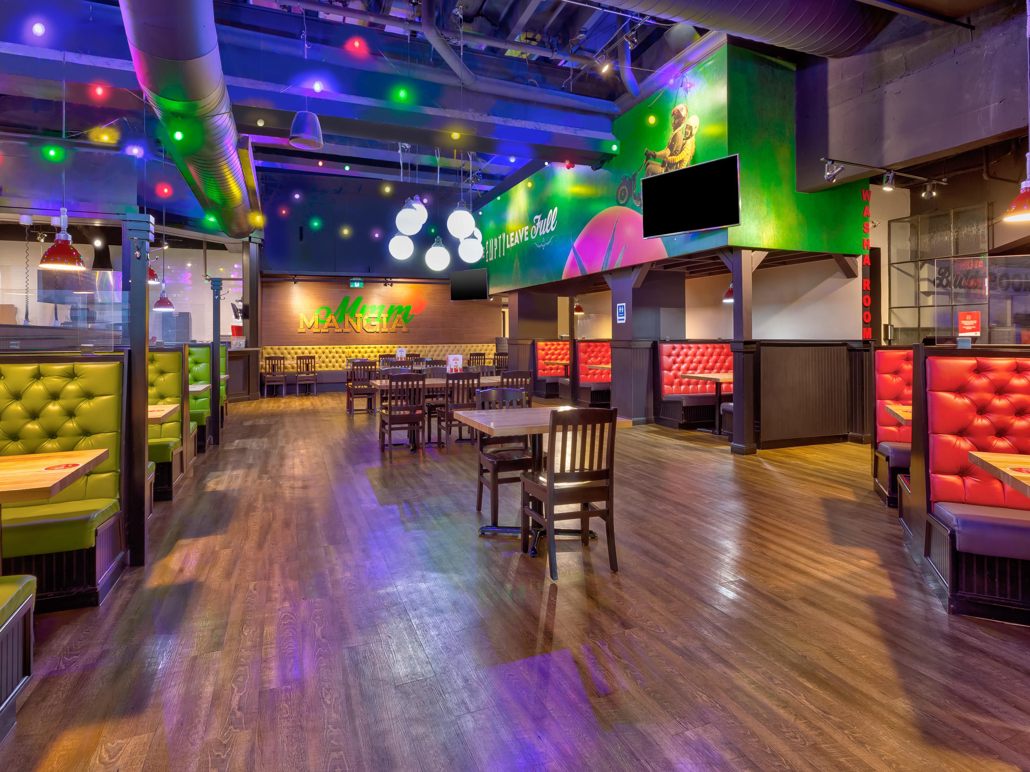 Enjoy our on-site restaurant, East Side Mario's, home of all you can eat!  