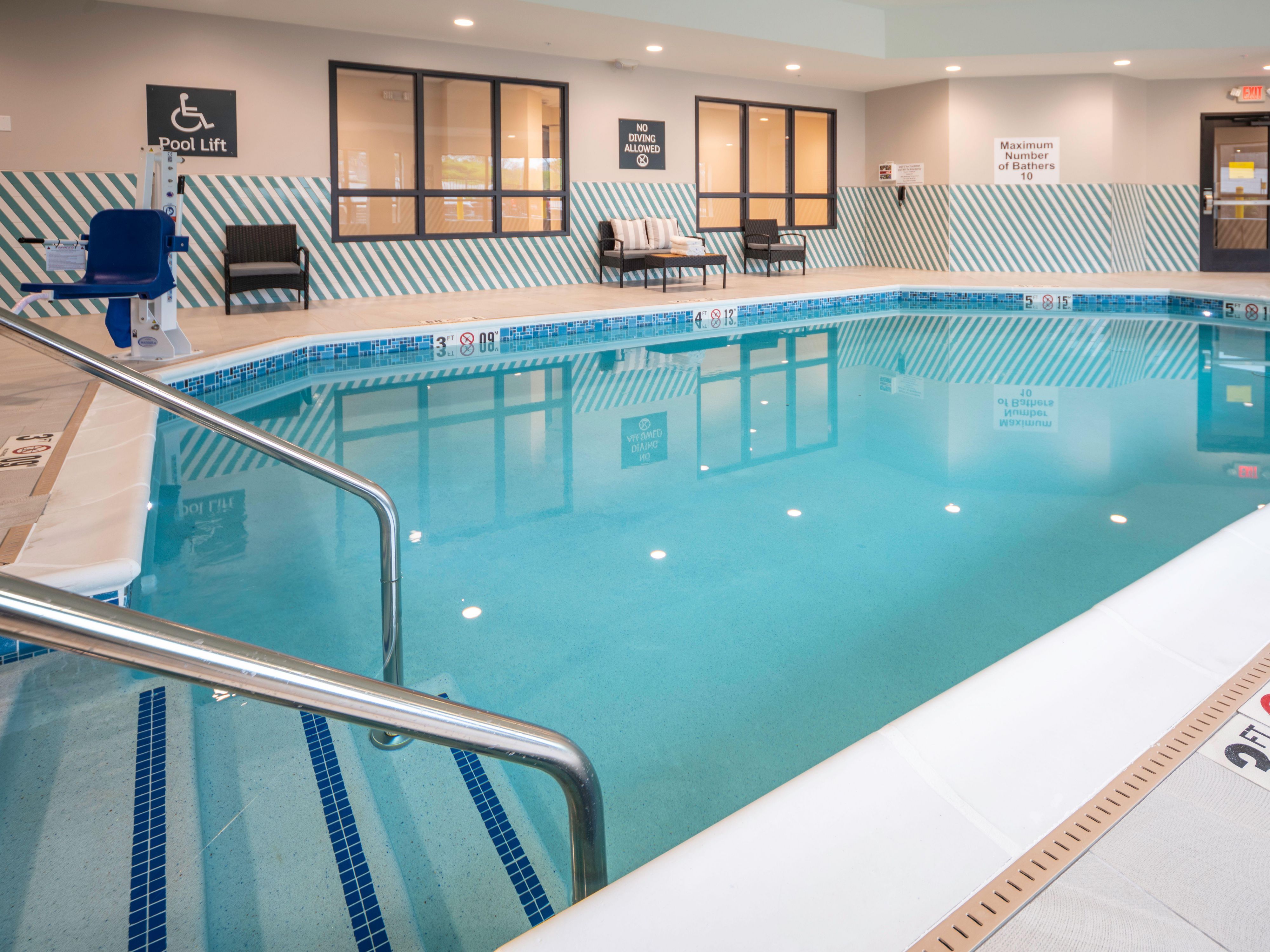 Make a splash, swim laps, or take a leisurely dip in our pool.