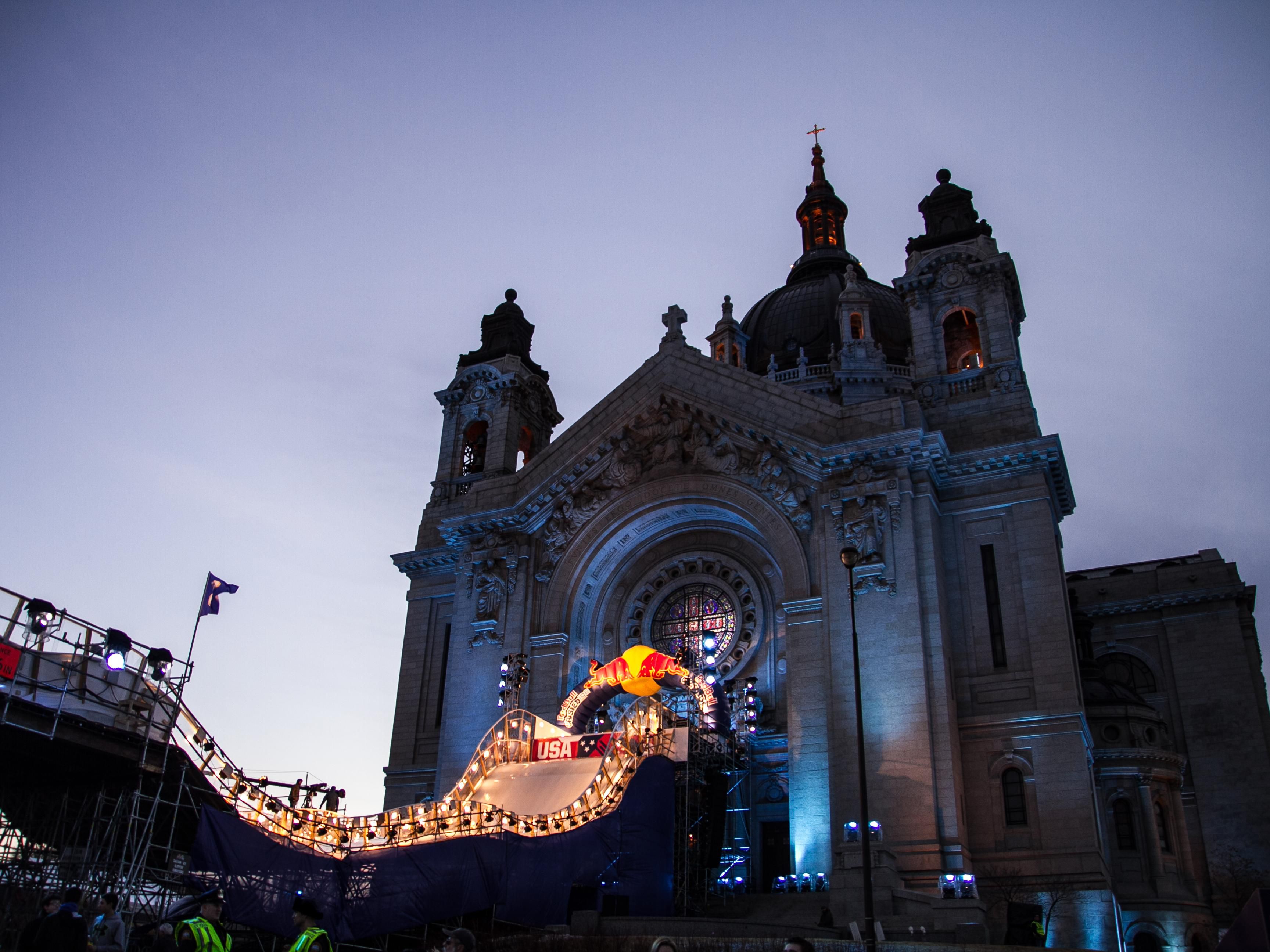 Red Bull Crashed Ice in front of St. Paul Cathedral
