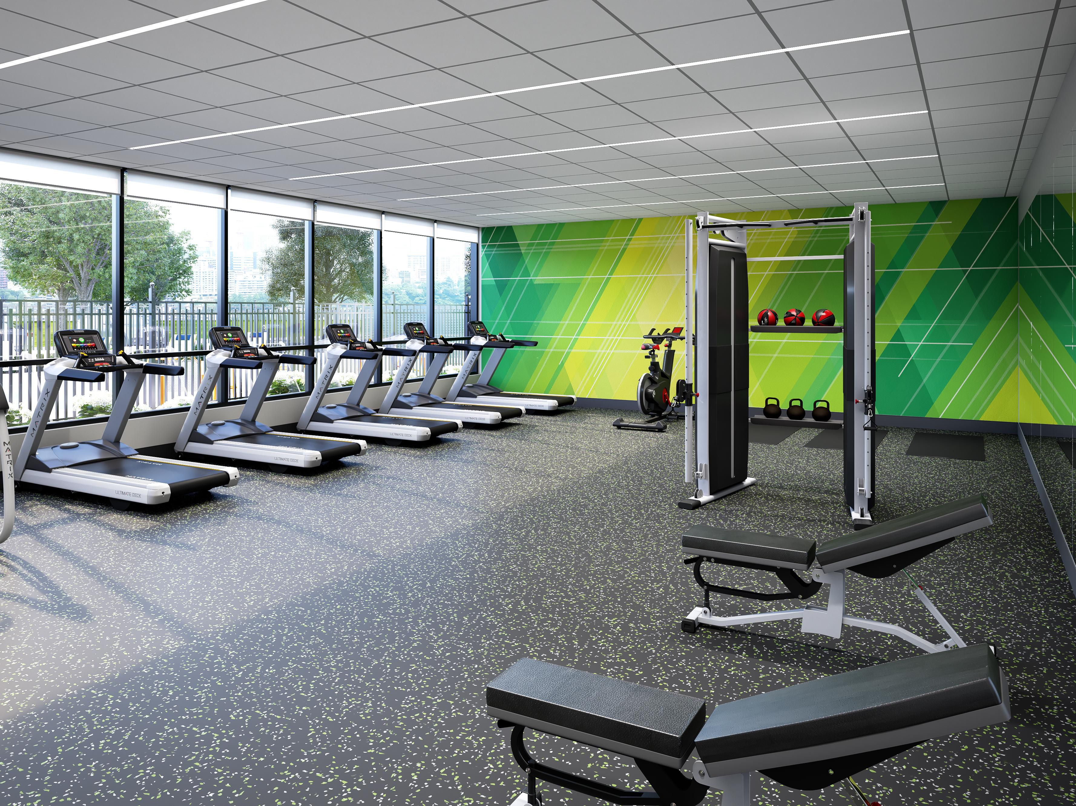 Sneak in a quick workout in our fitness center.  