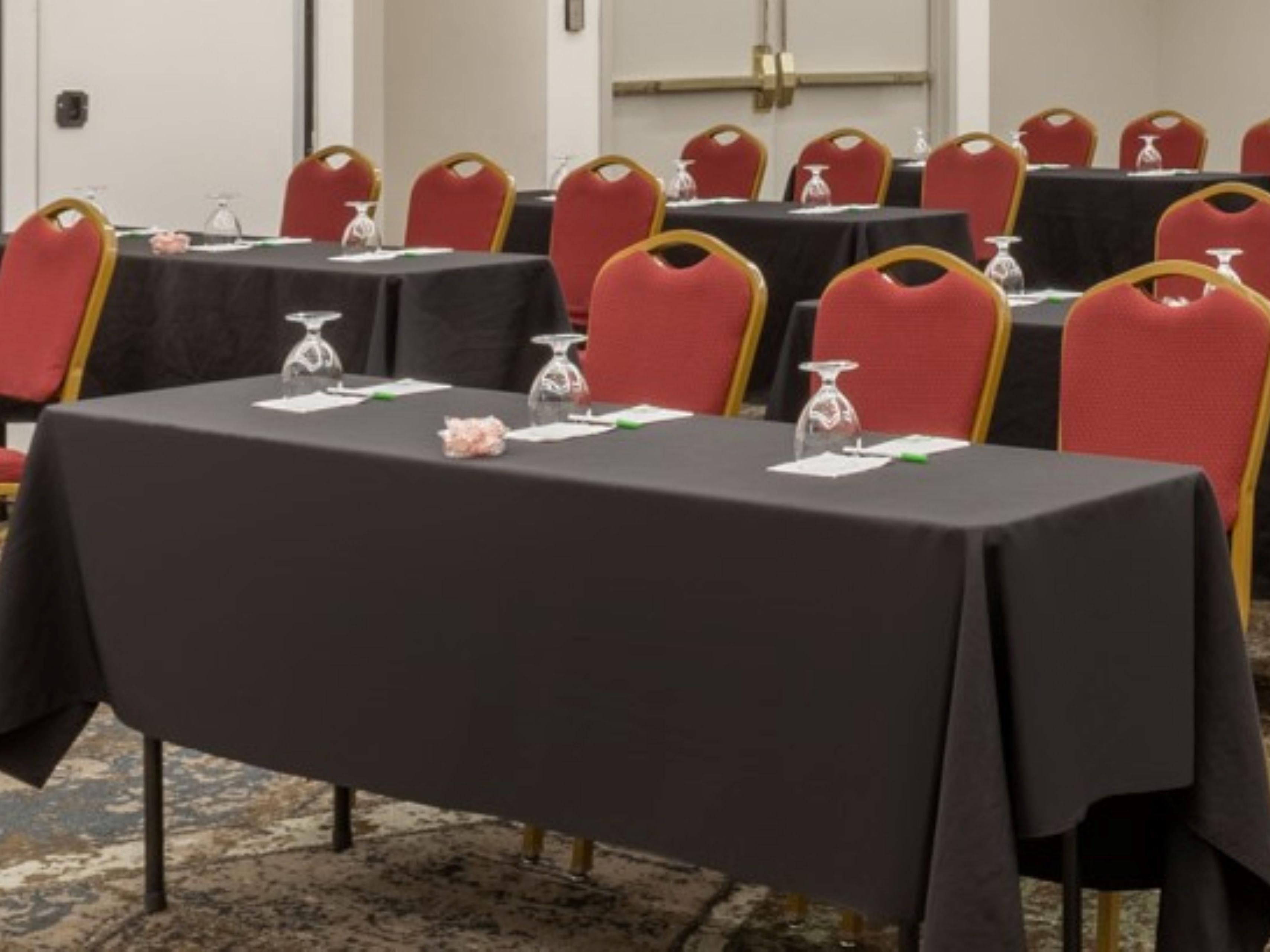 We are delighted to offer a wide variety of options for your next meeting or event. Whether you're a first-timer or an experienced organizer, our well trained sales team can assist you with your meeting/event to ensure it is a success!