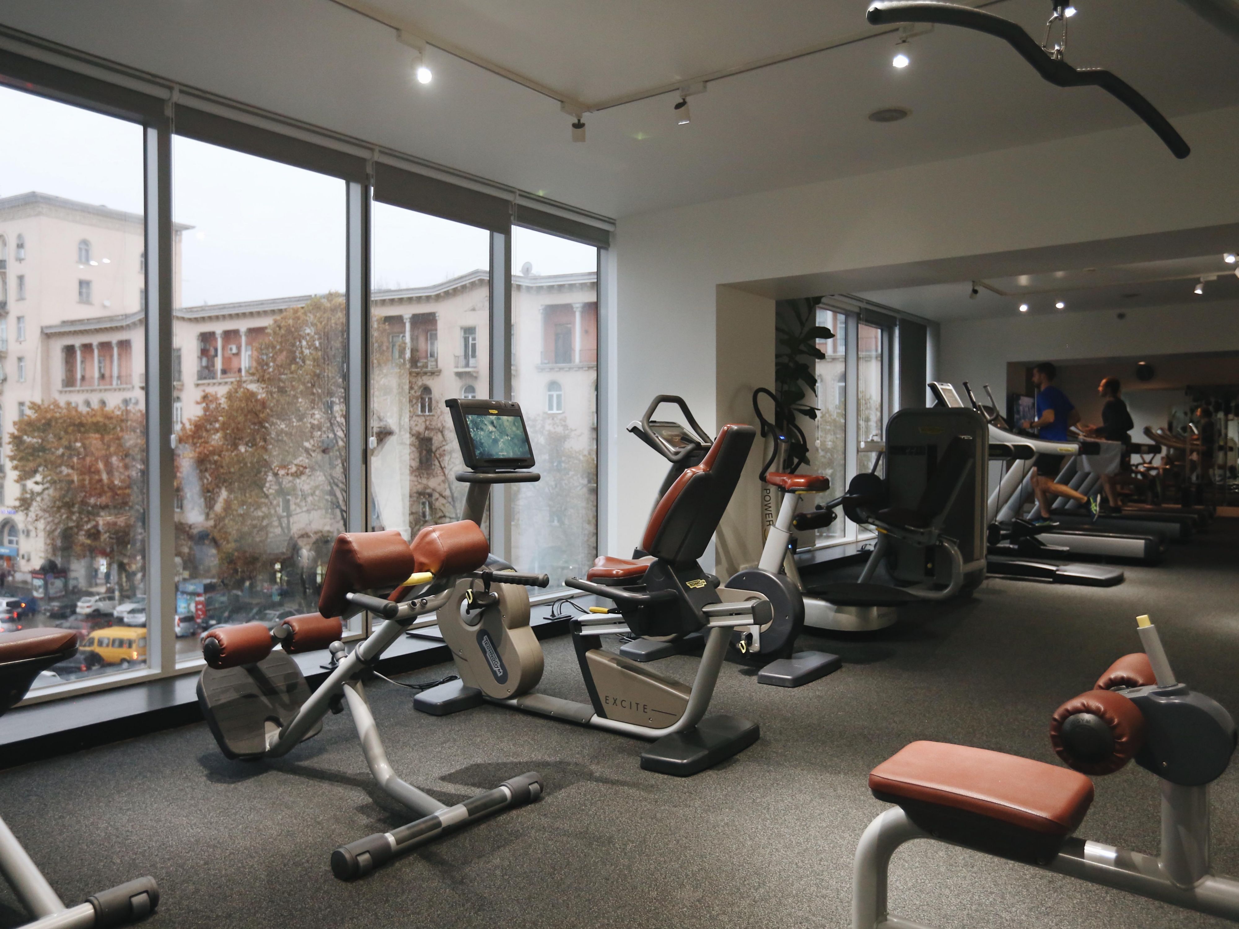  In addition to a convenient location and a clean, well-maintained facility, the Holiday Inn Tbilisi gym is equipped with Technogym machines.