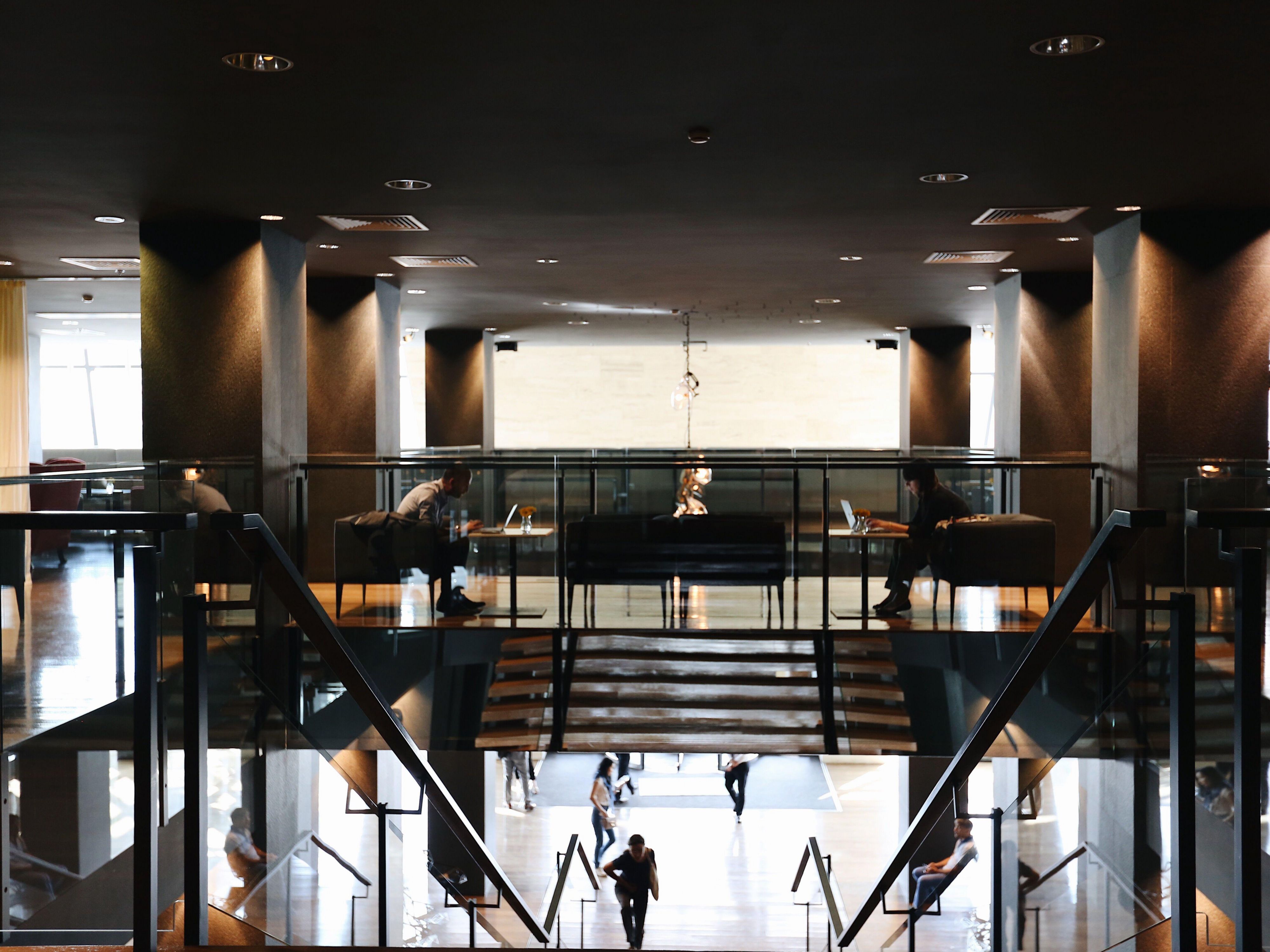 The space for daytime co-working and evening cocktails