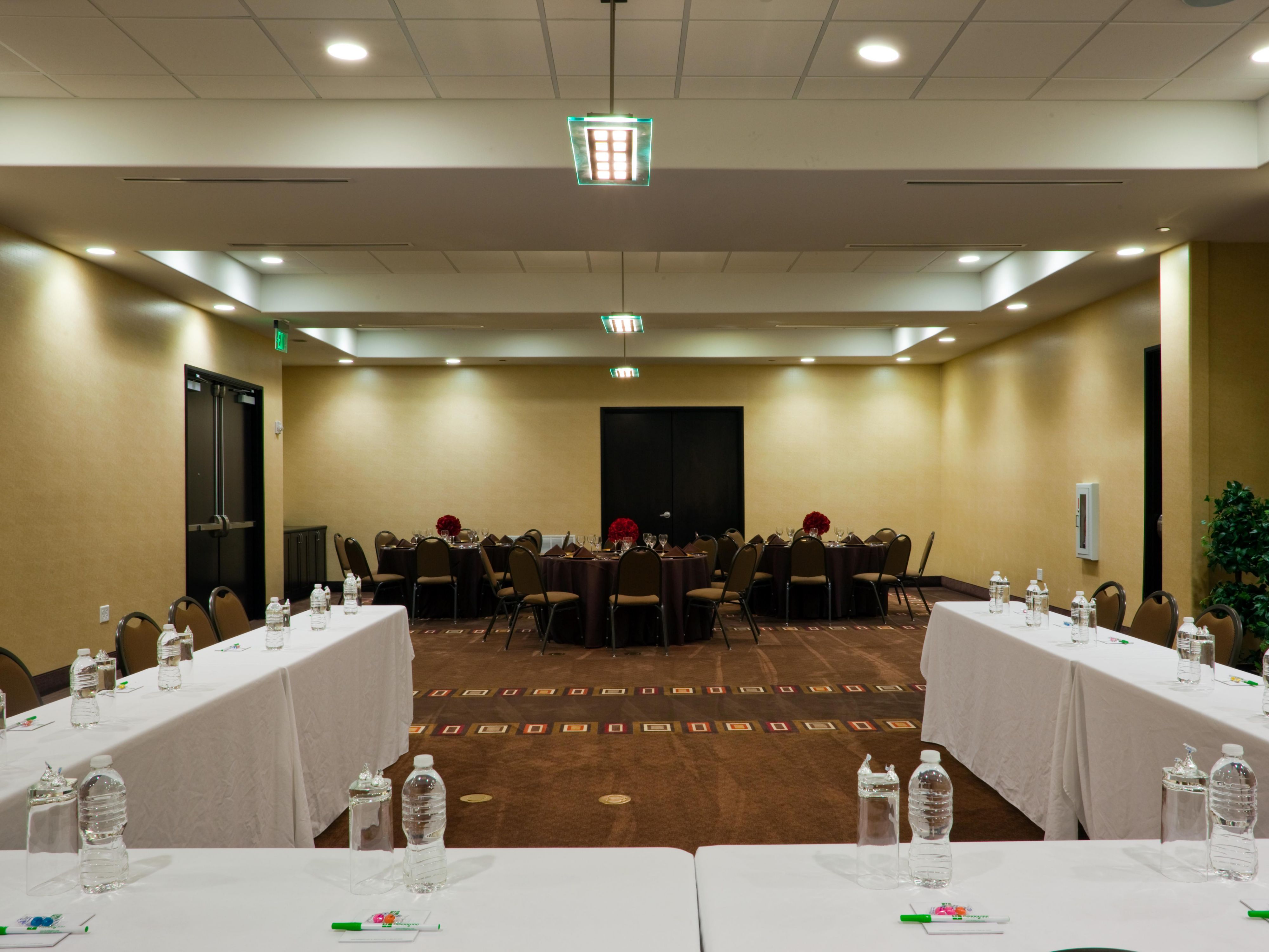 Our function/meeting space is 1300 sq. ft, pillar free space with the ability to seat up to 80 people in a variety of set ups.  This allows for the flexibility in planning the perfect event or meeting; With onsite catering options and AV Equipment rental available, we are able to provide a seamless process of renting and using our space.  