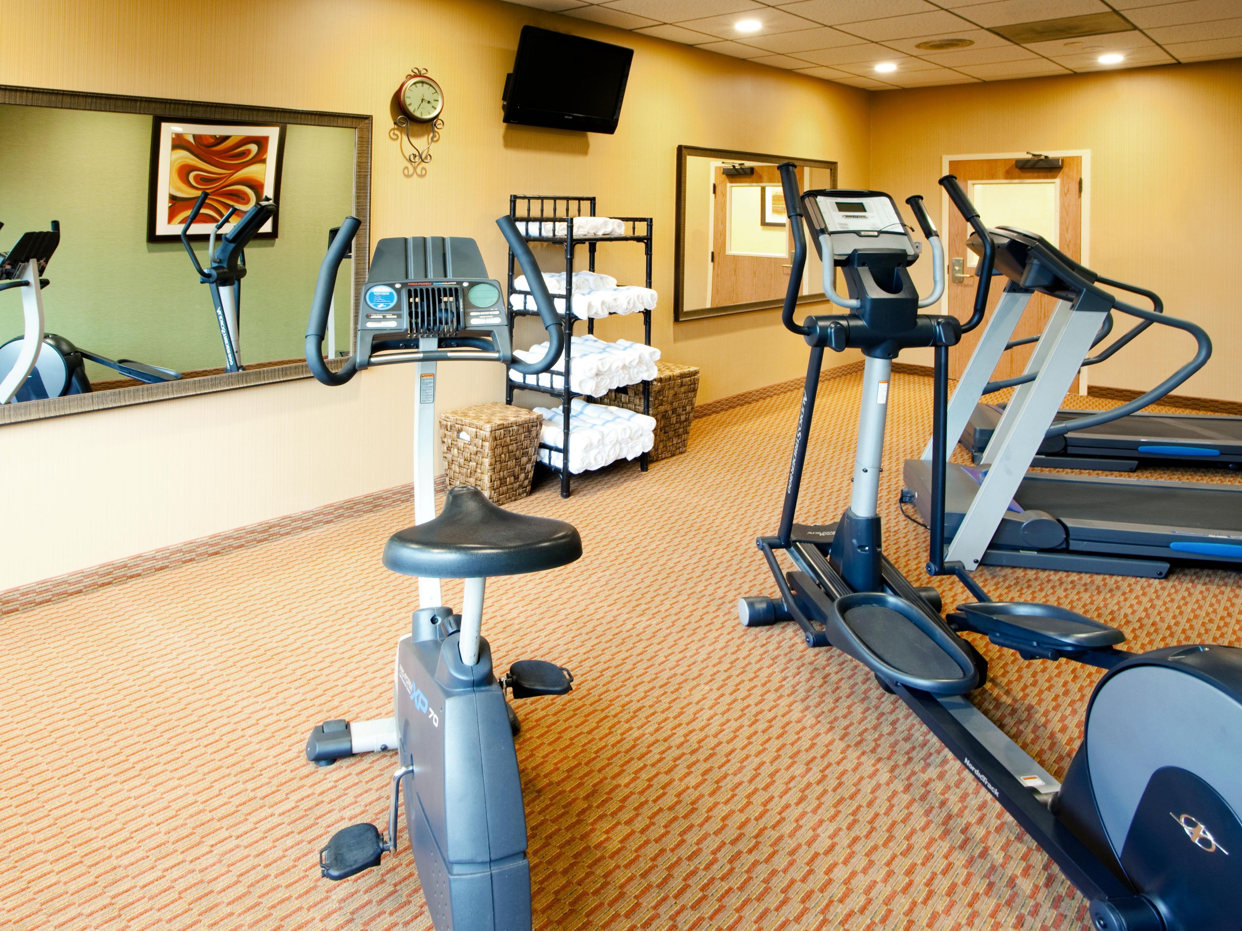 Work out in our Complimentary Fitness Center