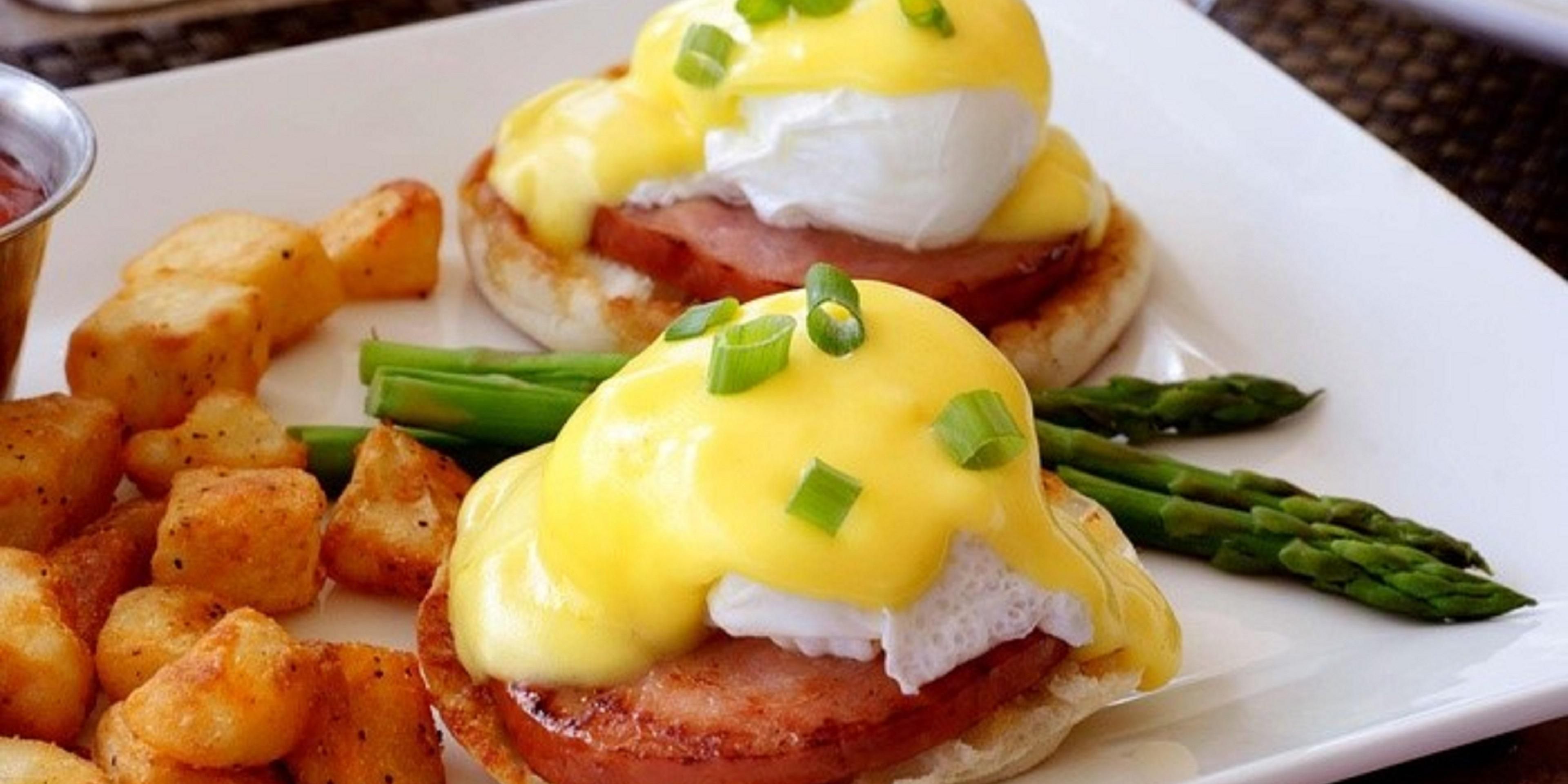 Try "The Classic Benedict" for your breakfast. 