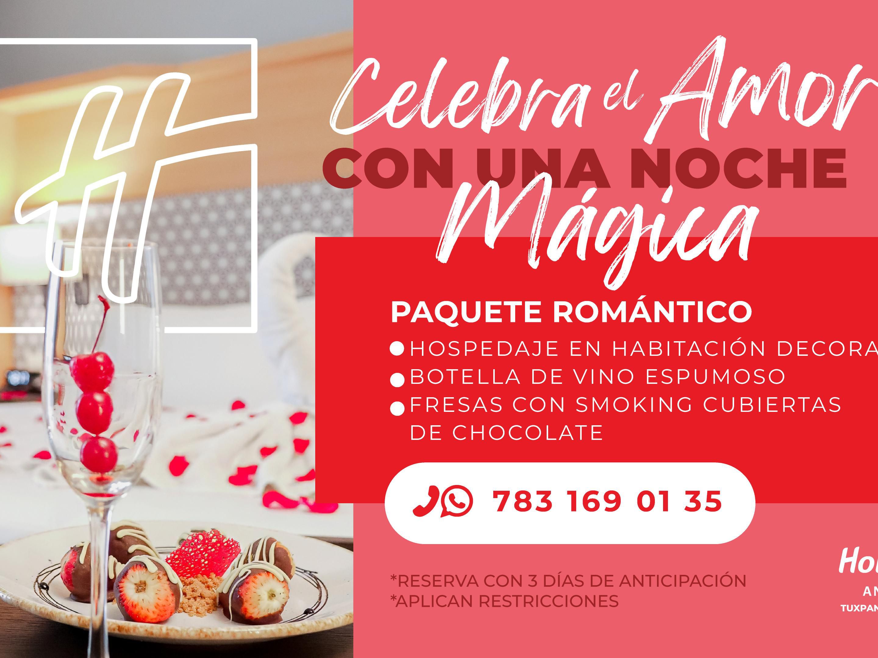 Celebrate love at the Holiday Inn Tuxpan Convention Center! Our romantic package includes one night's stay, romantic setup, sparkling wine, chocolate strawberries for a special touch. Make your reservation and live a unique and unforgettable experience!