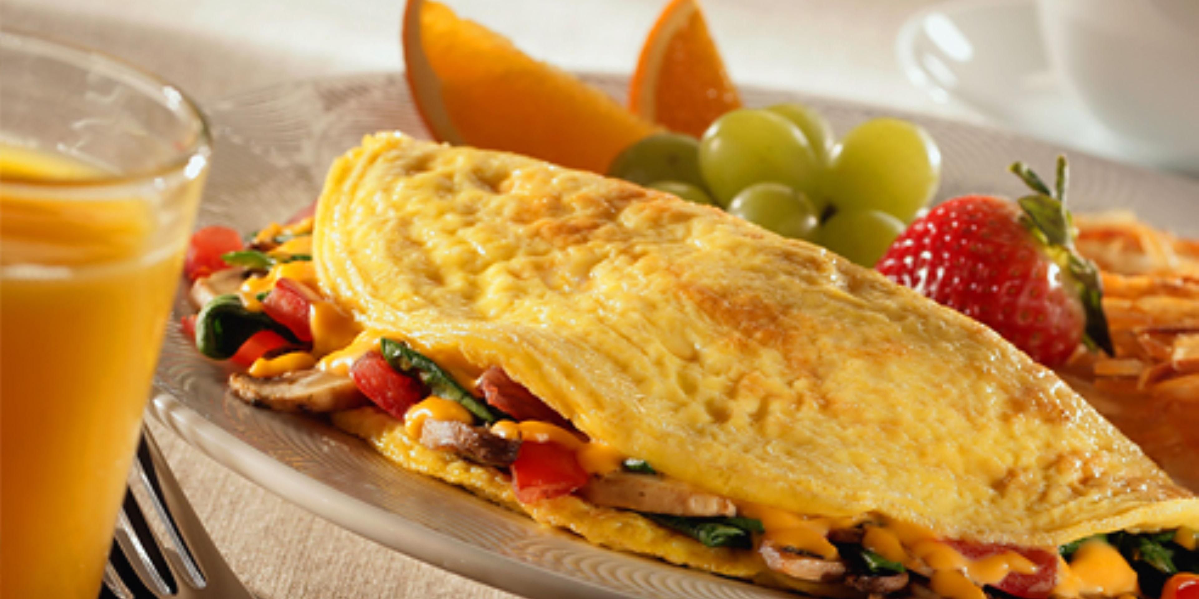 Join us for breakfast daily with cooked to order omelets.