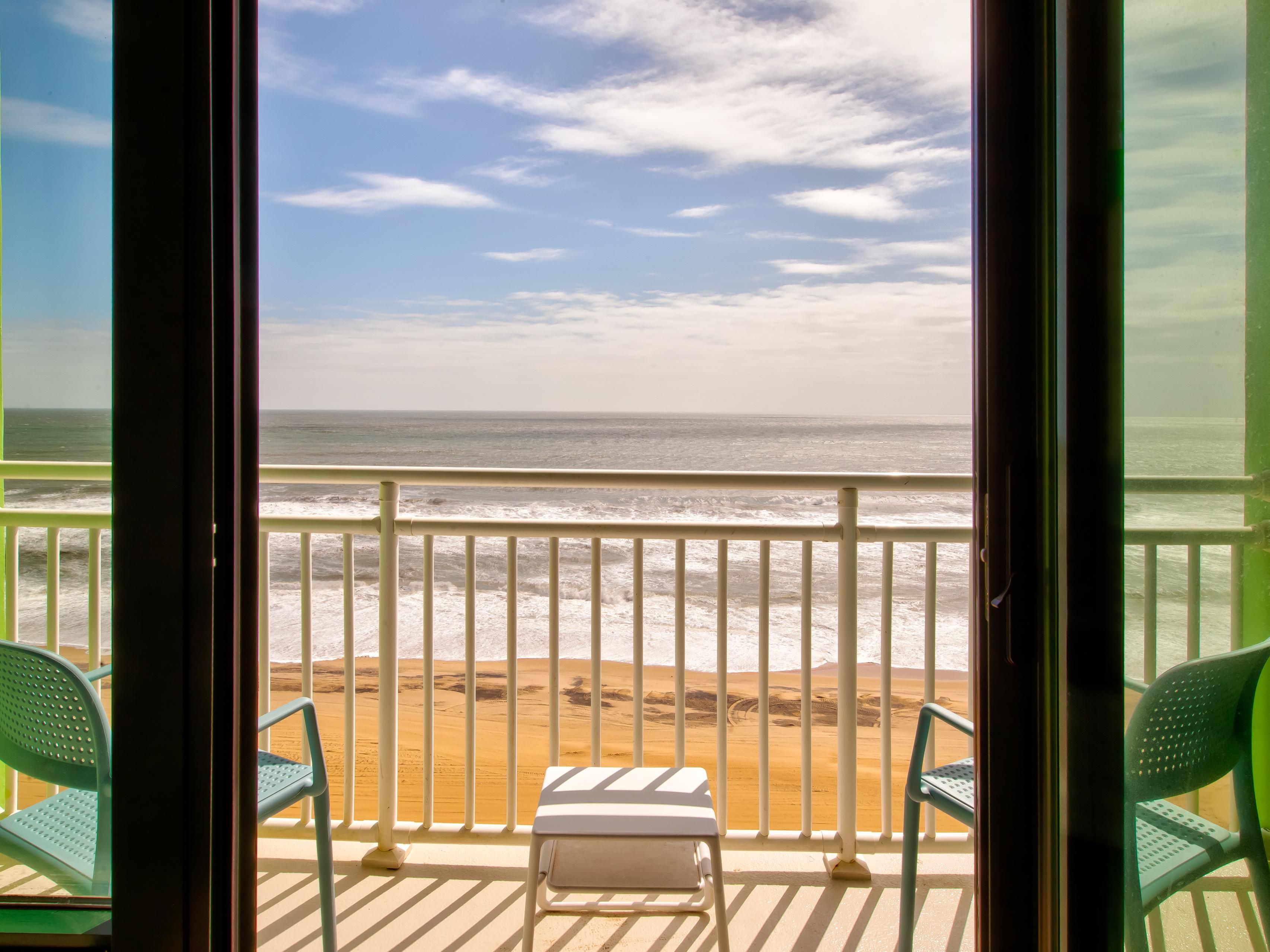 Step outside and feel the ocean breeze on your skin, listen to the soothing sound of the waves, and take in the gorgeous views that stretch to the horizon. Whether you're starting your day with a sunrise or winding down with a sunset, your private balcony offers the perfect vantage point to connect with the beauty of Virginia Beach.