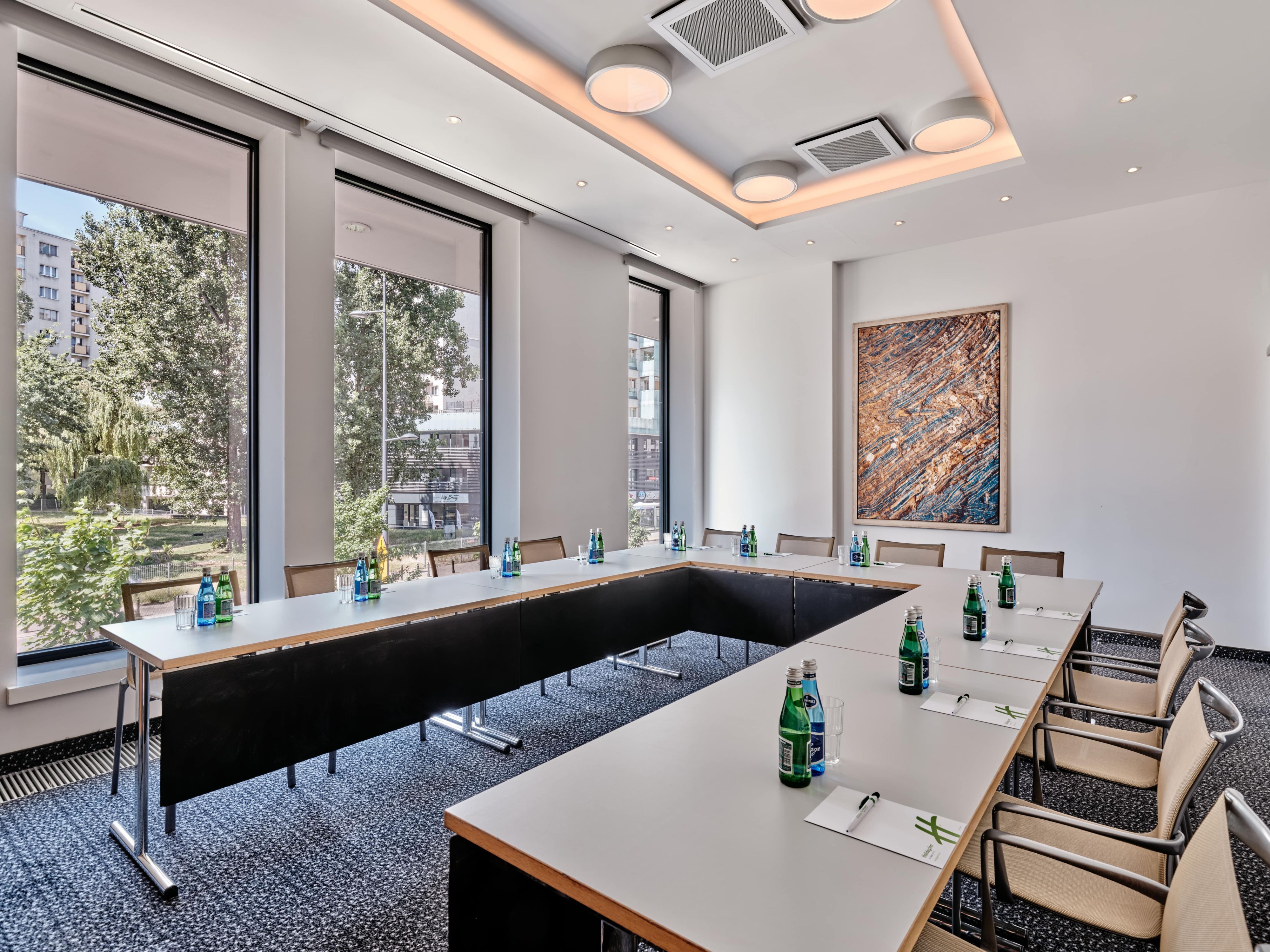 Are you in search of a contemporary and fully-equipped meeting space? Our venue boasts four sleek meeting rooms flooded with natural light, complete with projectors, and overseen by our dedicated Meeting Ambassador to ensure your gathering is a seamless success.