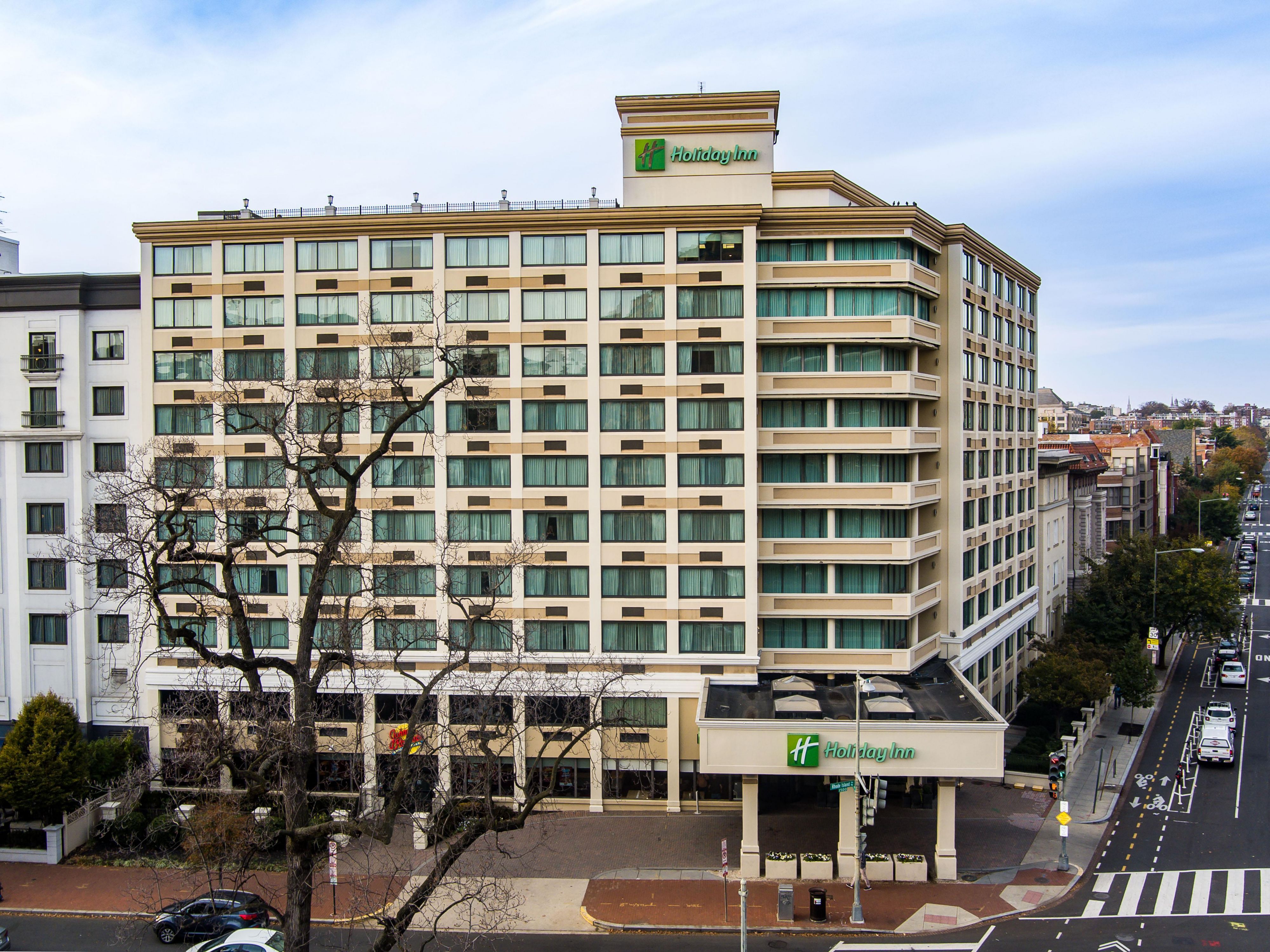 Aerial view of Exterior of Hotel