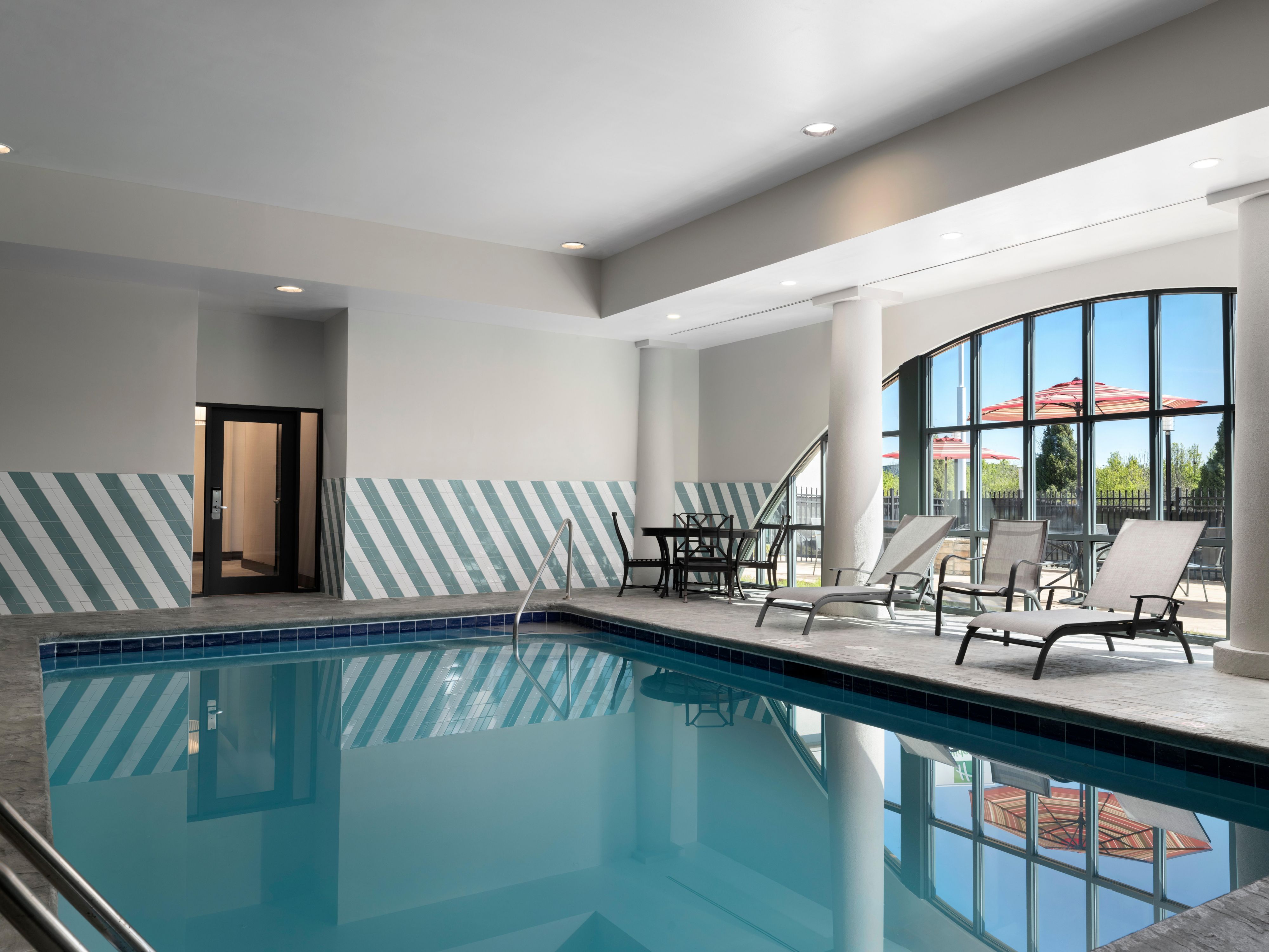 After a busy day of travel or out visiting Cincinnati, return to our inviting indoor pool! Kick back and relax in a lounge chair overlooking the crystal blue water and take a dip to refresh.