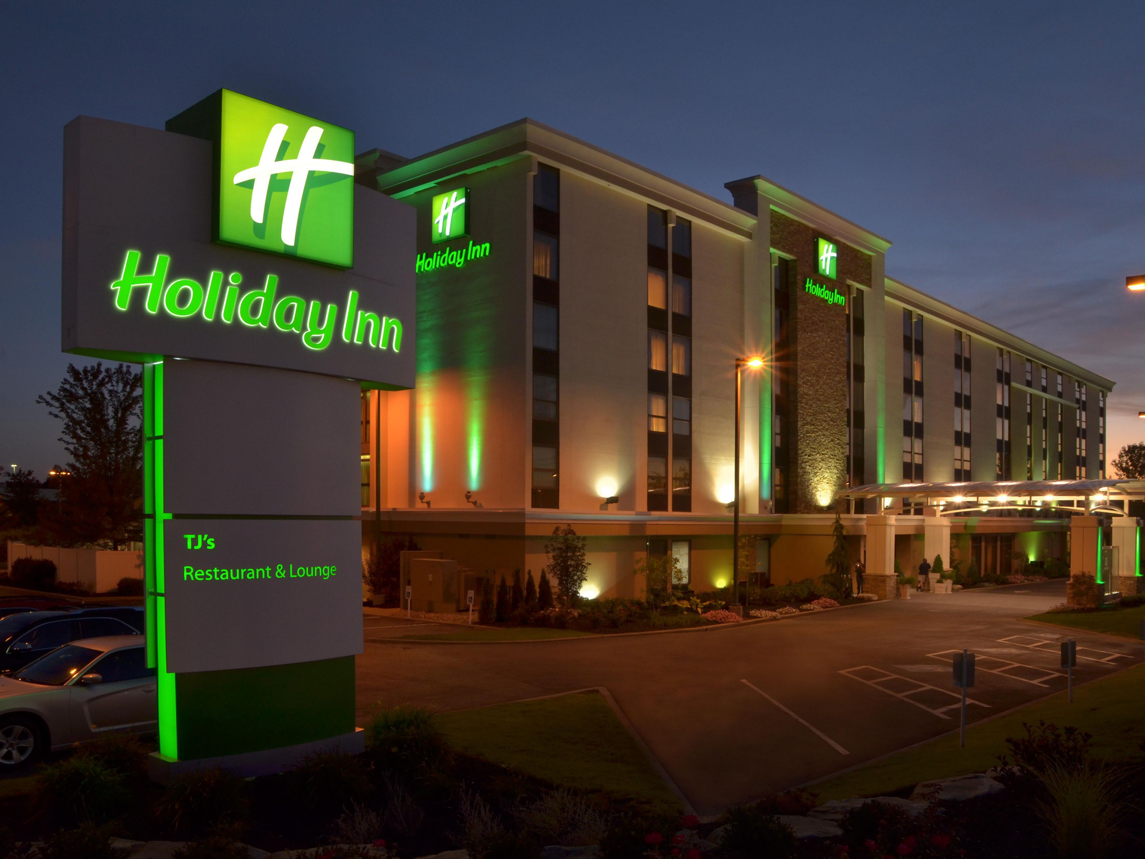 The Holiday Inn Youngstown South has ample parking for semis!  So come enjoy a relaxing evening with us and take a break from the road!