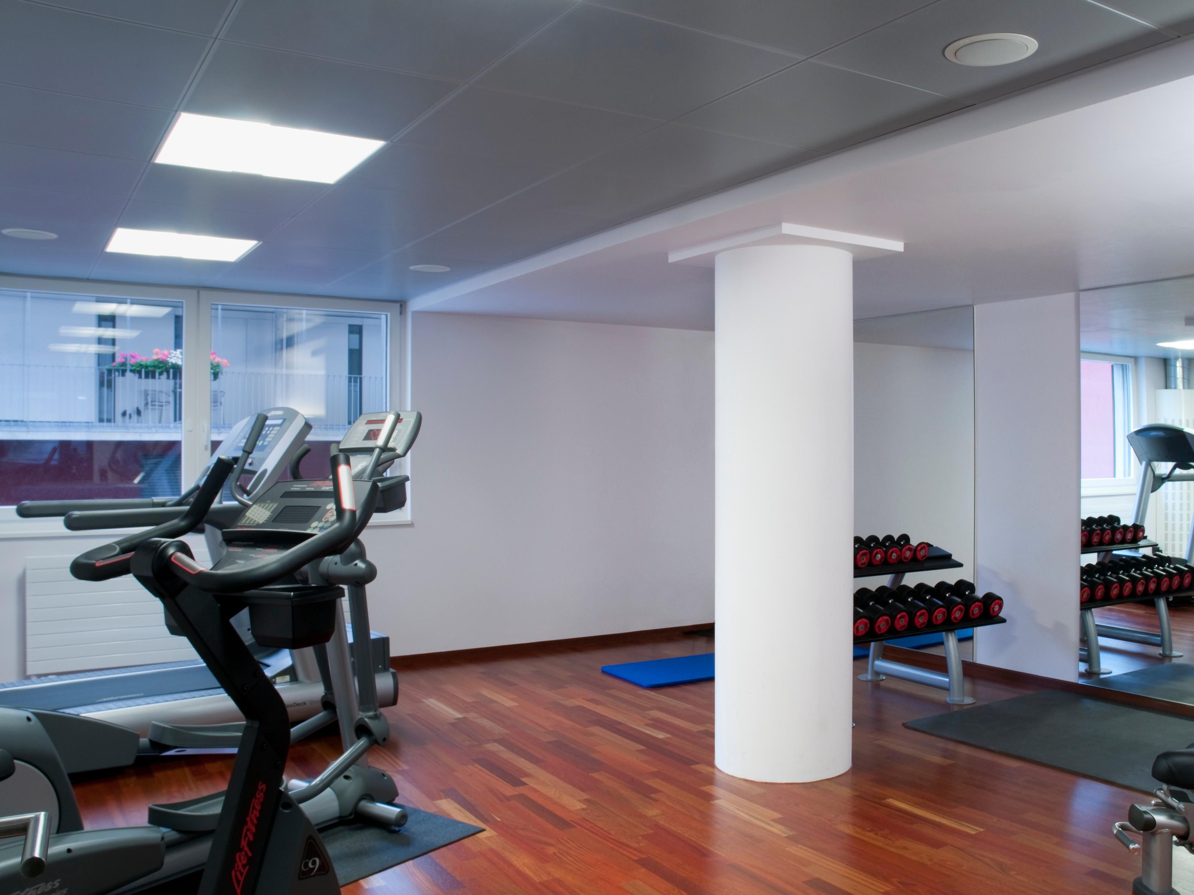 Small but nice – our mini-gym is opened 24/7 for you.

Our fitness centre is provided with the most important equipment like barbells, steppers, and an exercise bike.