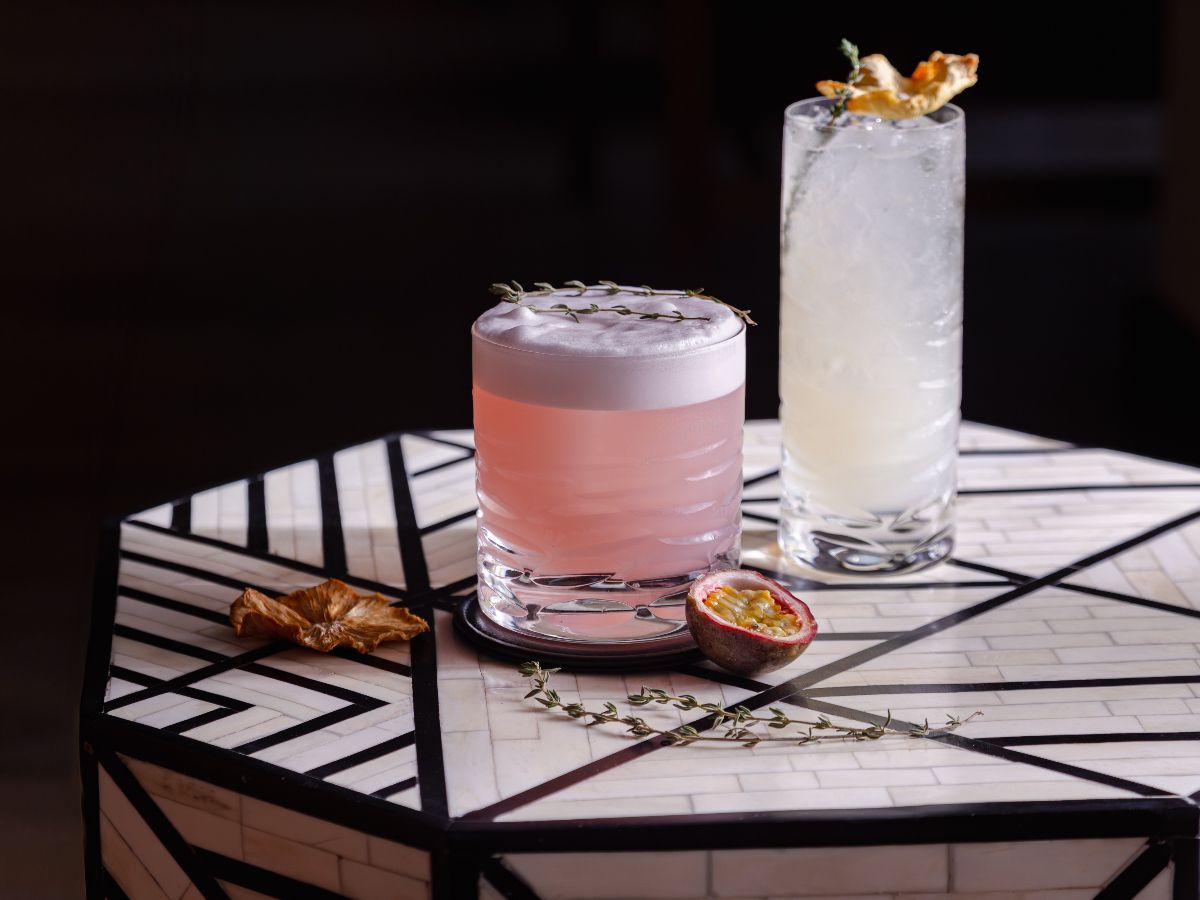 Artisan cocktails with elegant presentation