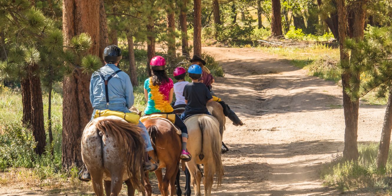 Horseback riding in Rocky Mountain National Park