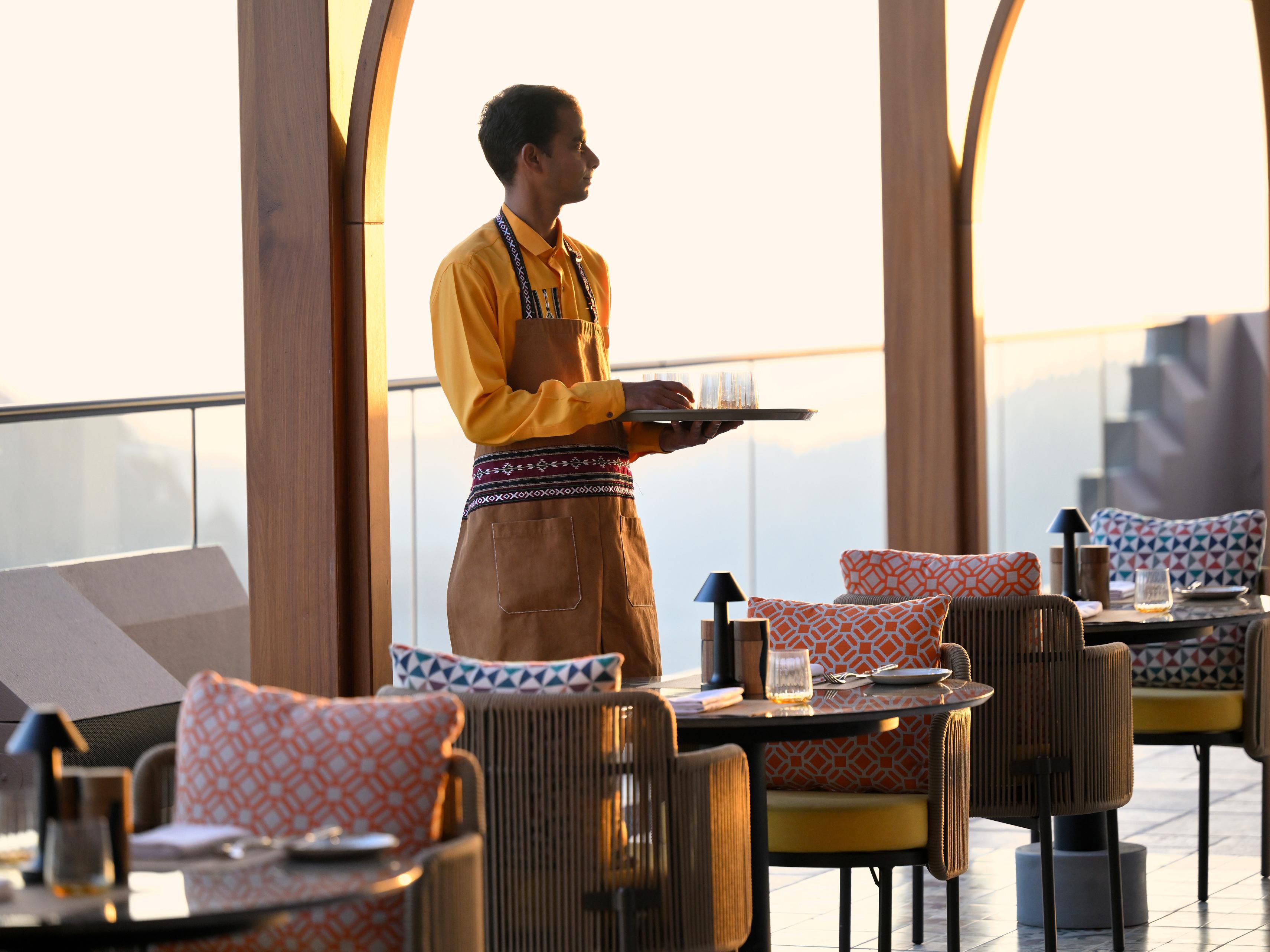 Experience exceptional service and enjoying mountains views at Vue